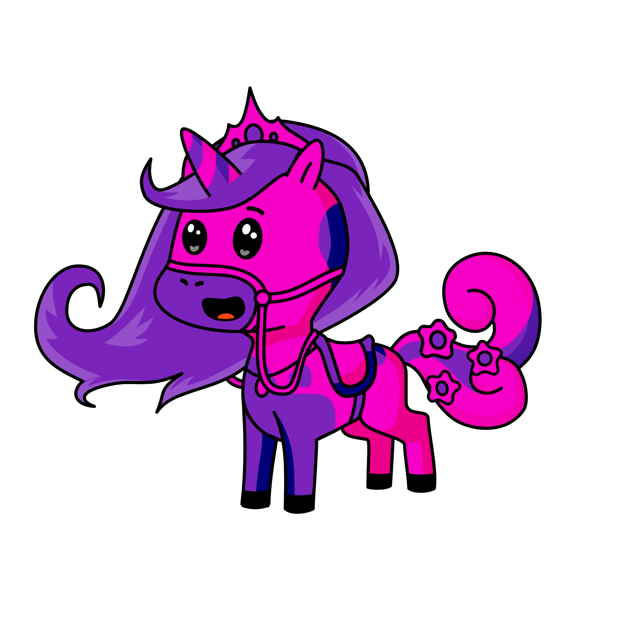 PRINCESS PRETTY, the unicorn