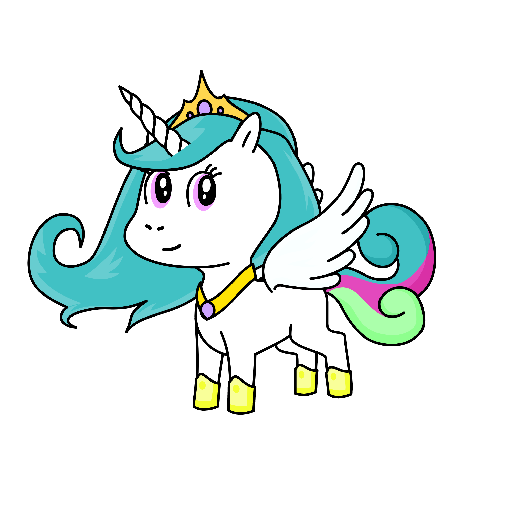 Princess Celestia, the unicorn