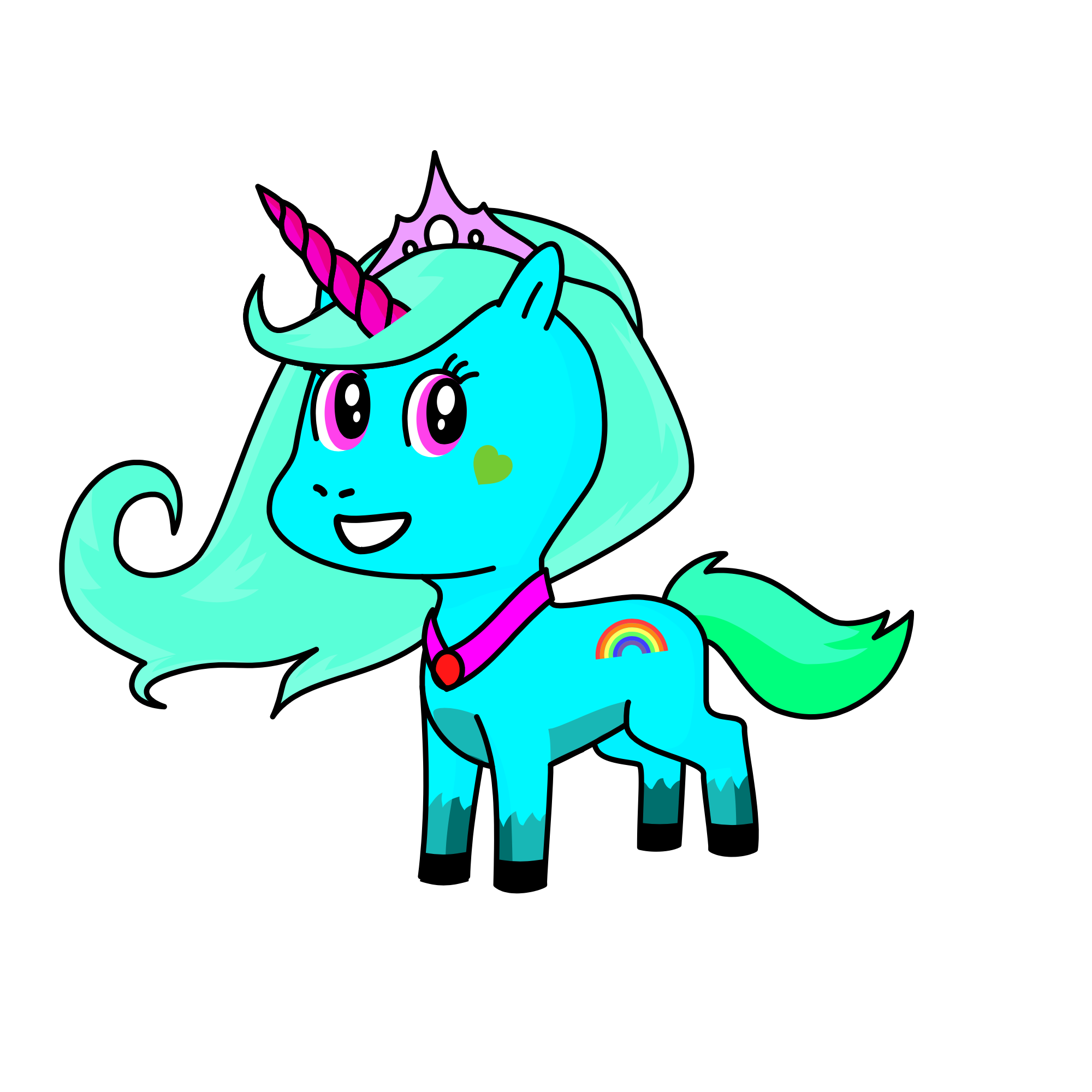 snowy, the unicorn