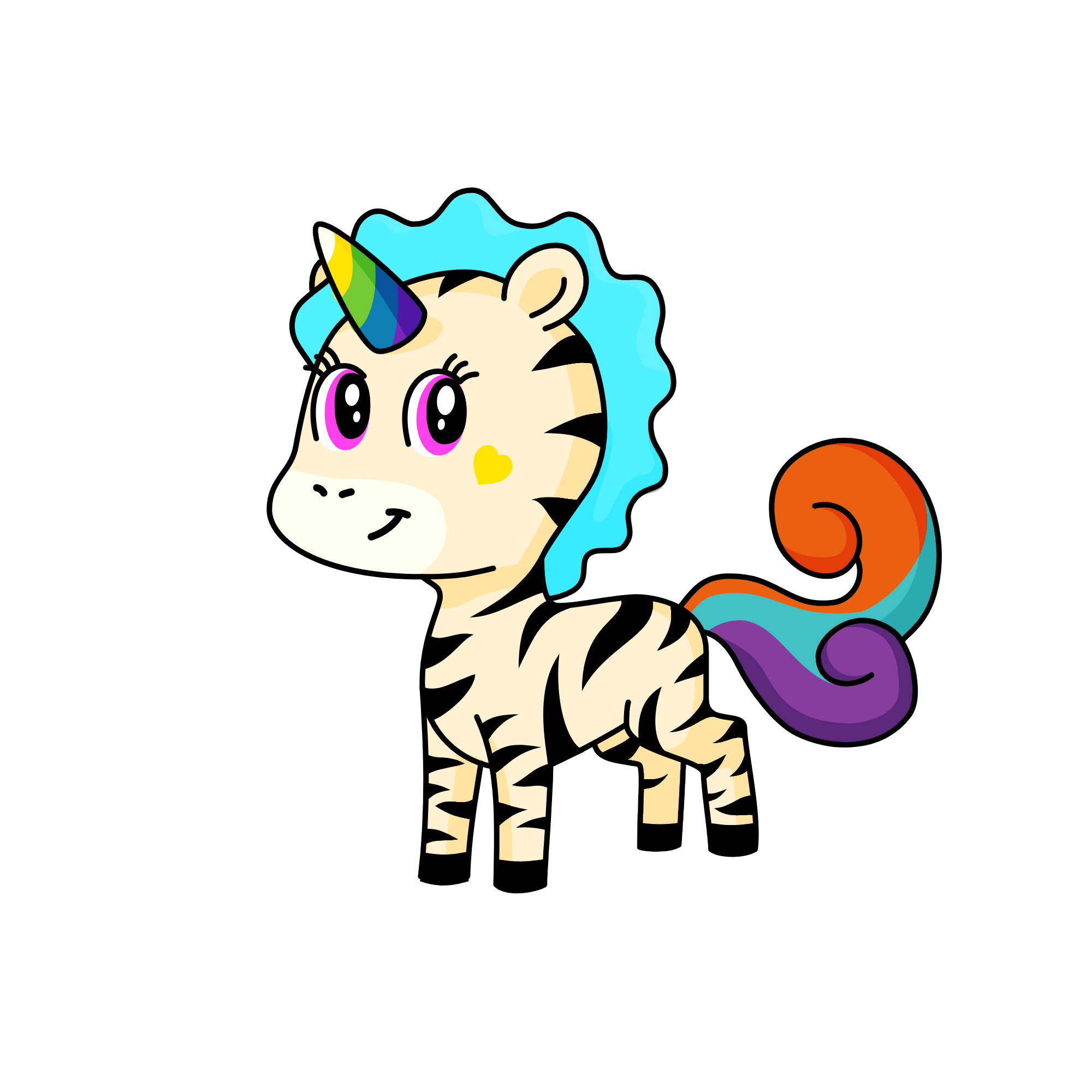 Zebroic Unicorn , the unicorn