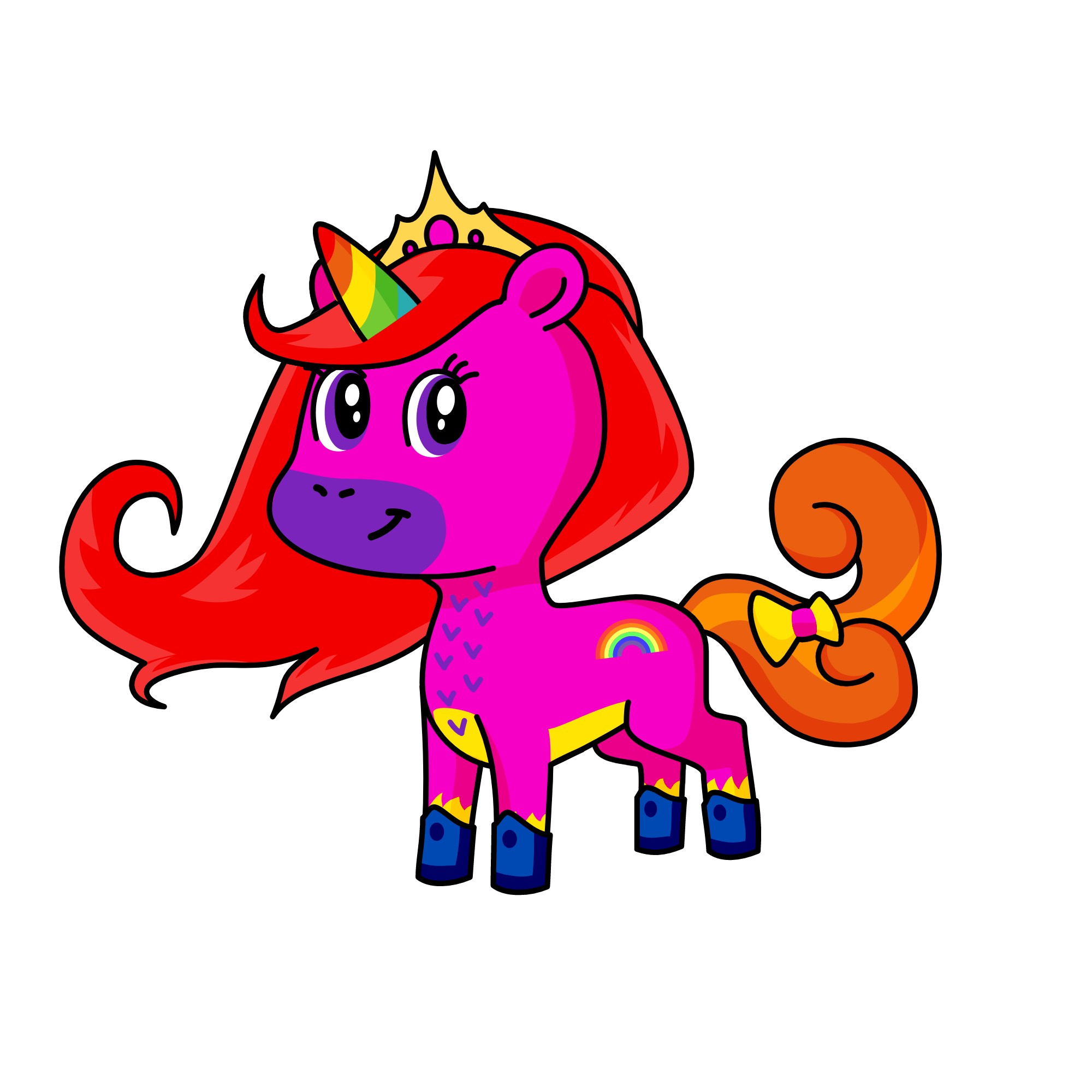 rainbows bow, the unicorn