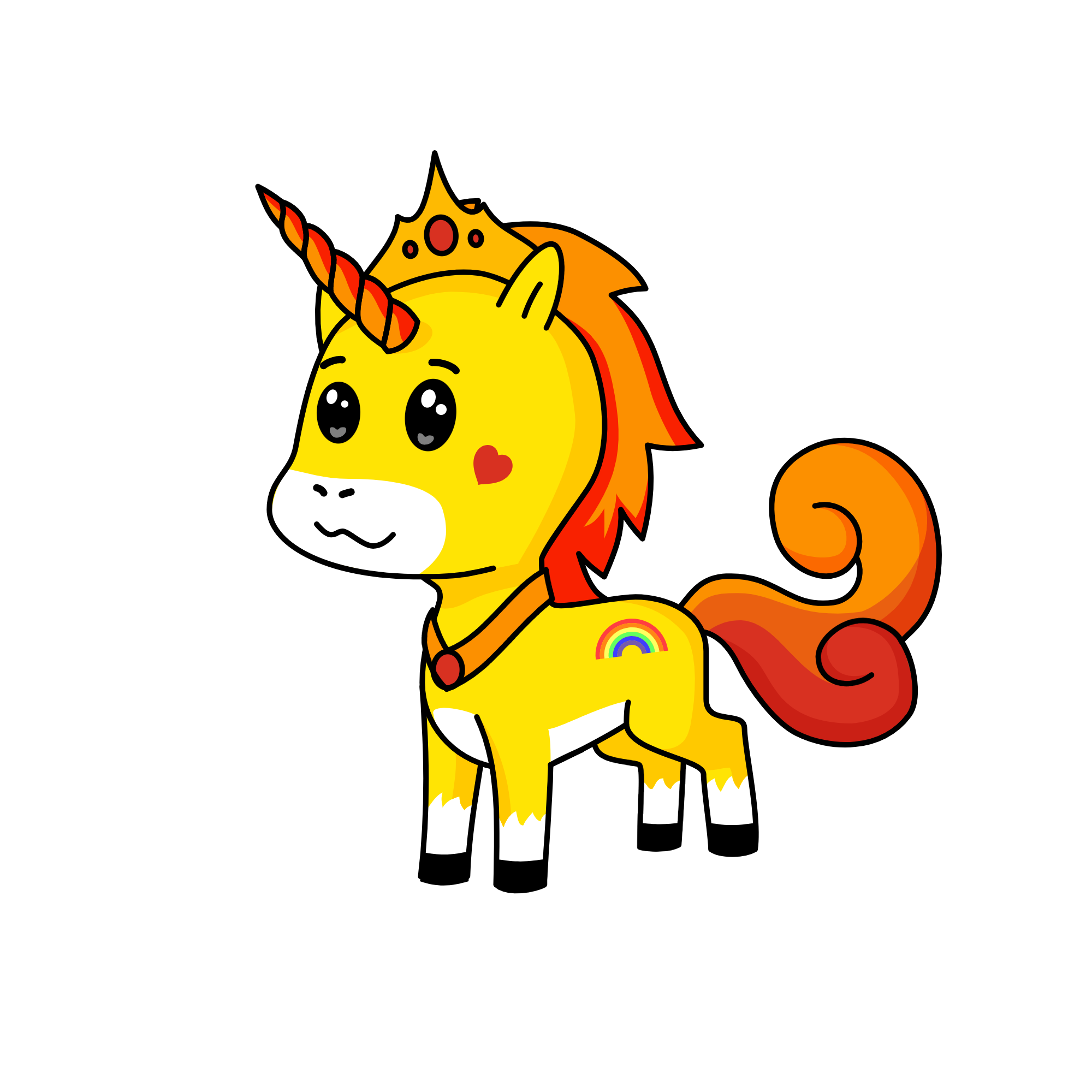 Sun, the unicorn