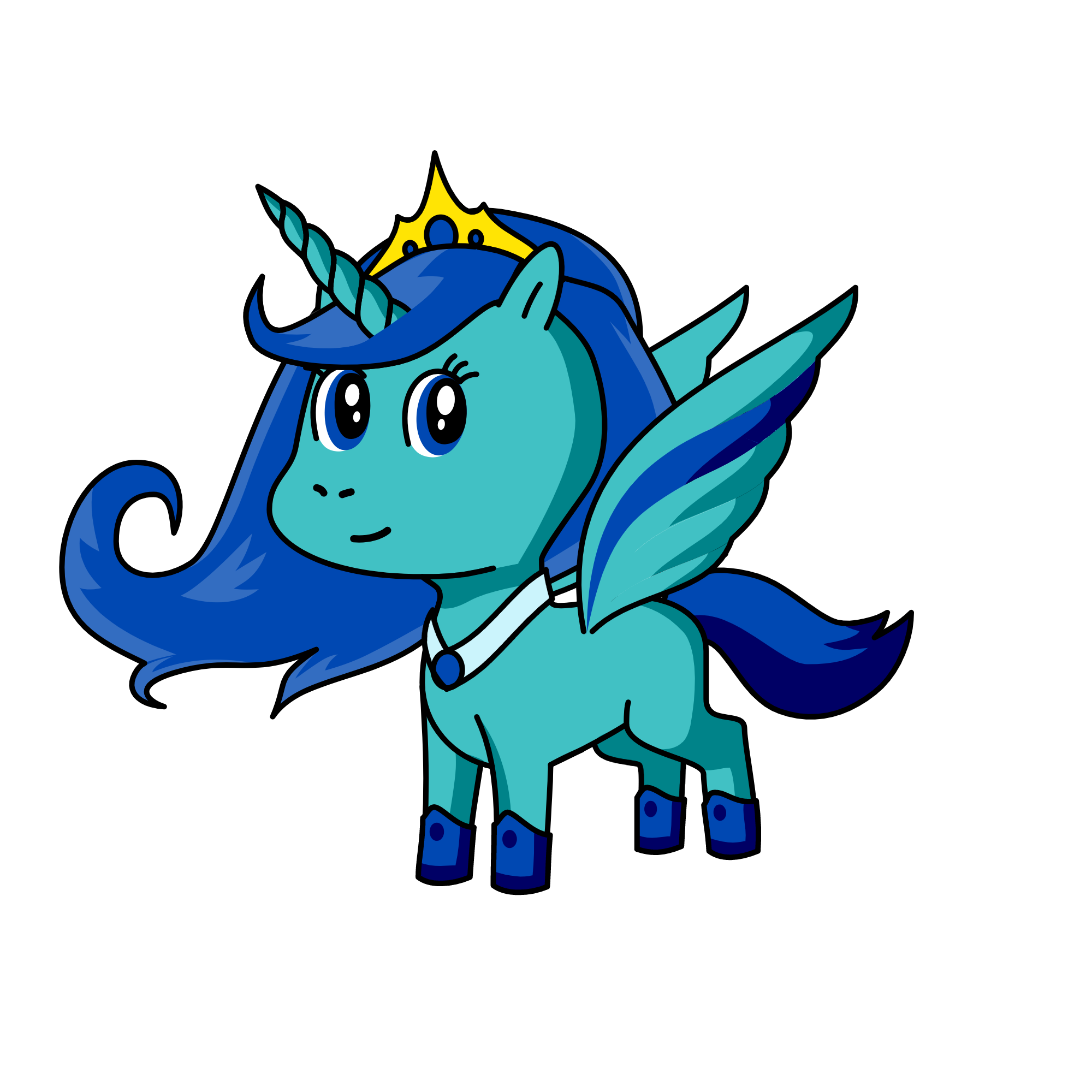 Princess icy, the unicorn