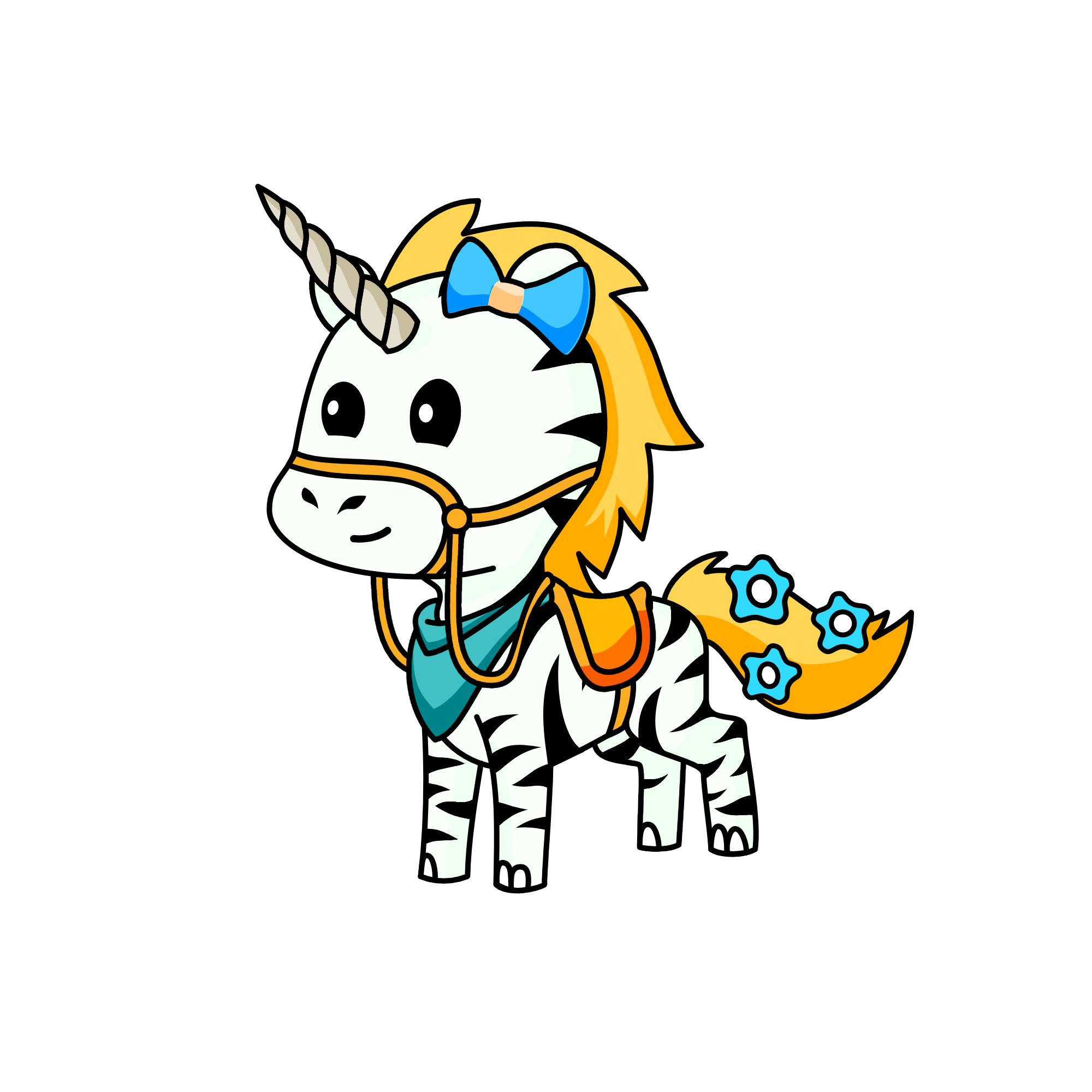 zebra, the unicorn