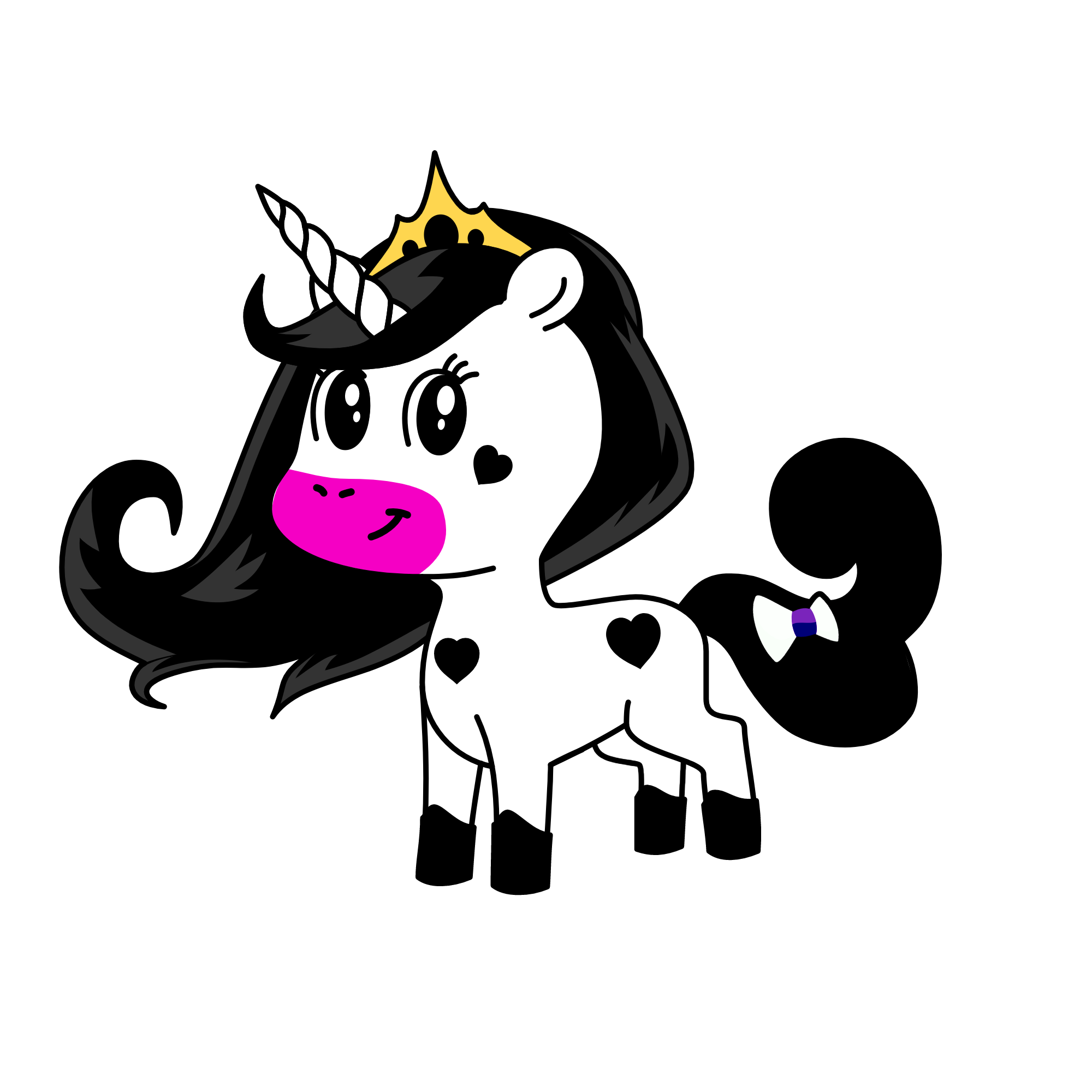 night cute, the unicorn