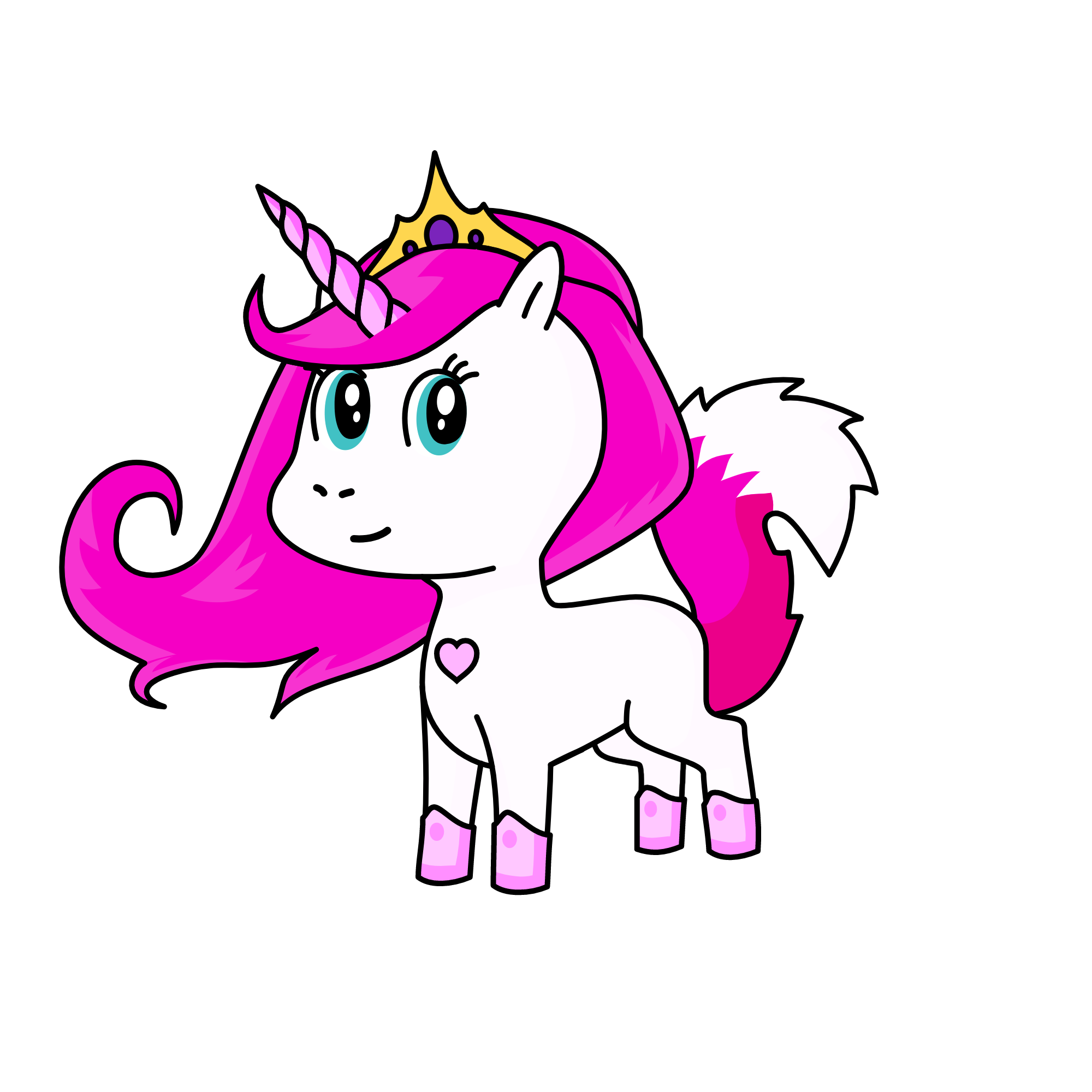 Princess Sparkle Corn, the unicorn
