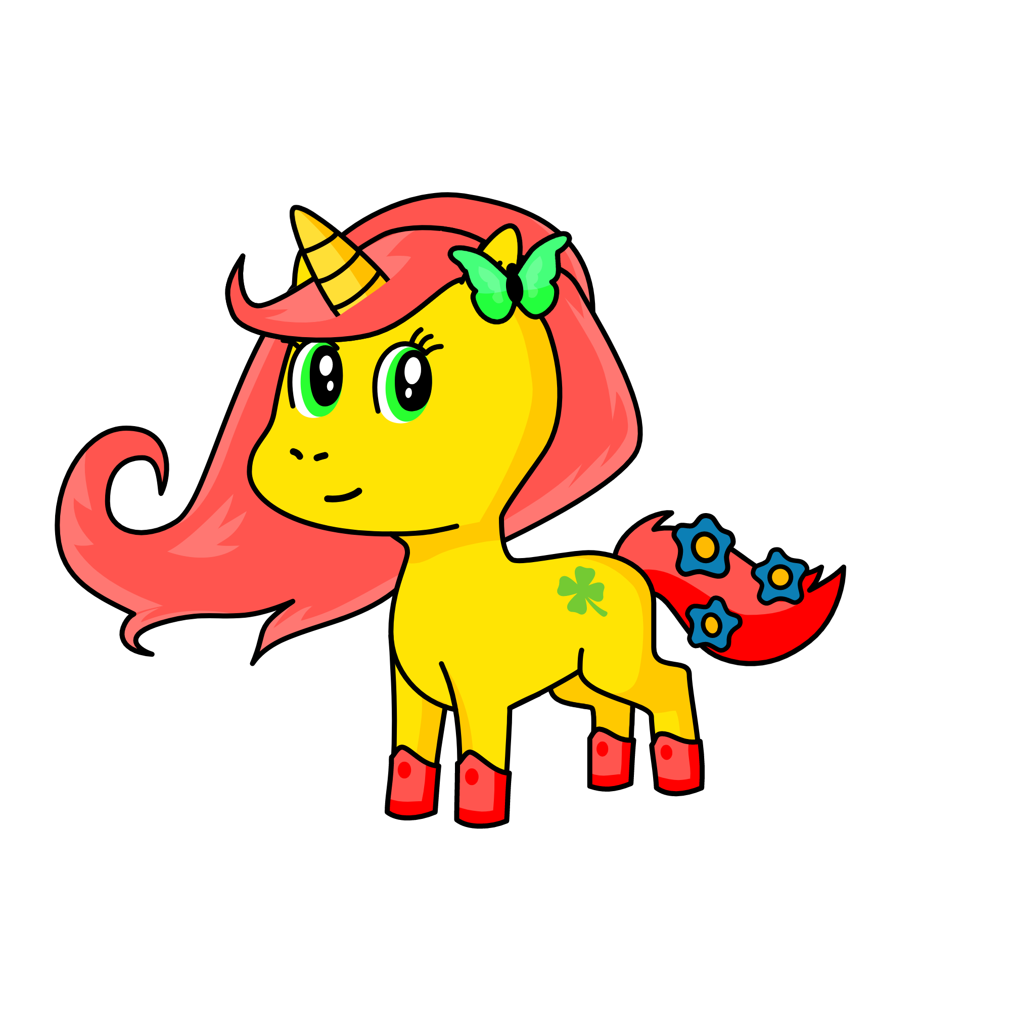 Fluttershy, the unicorn