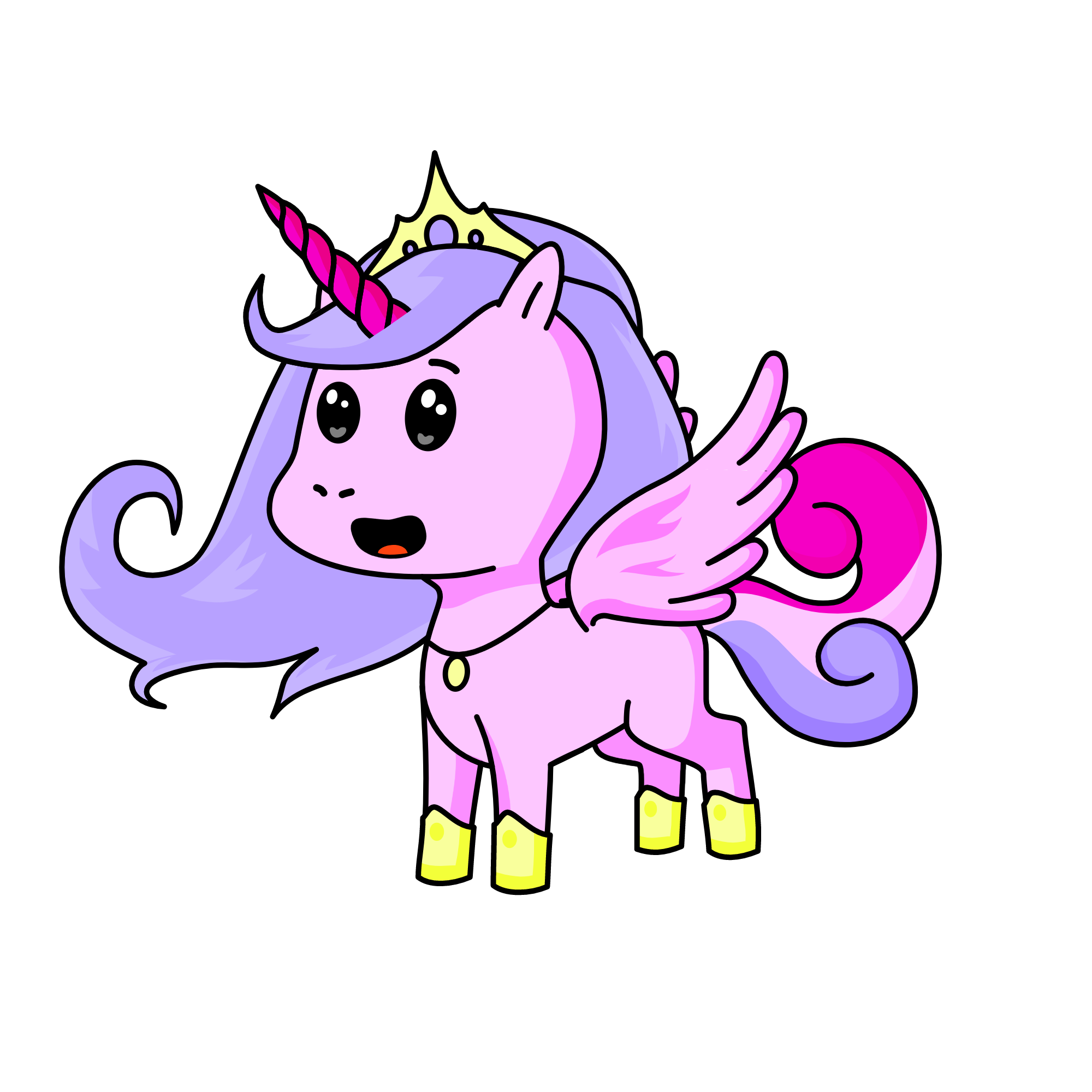 Glitter, the unicorn