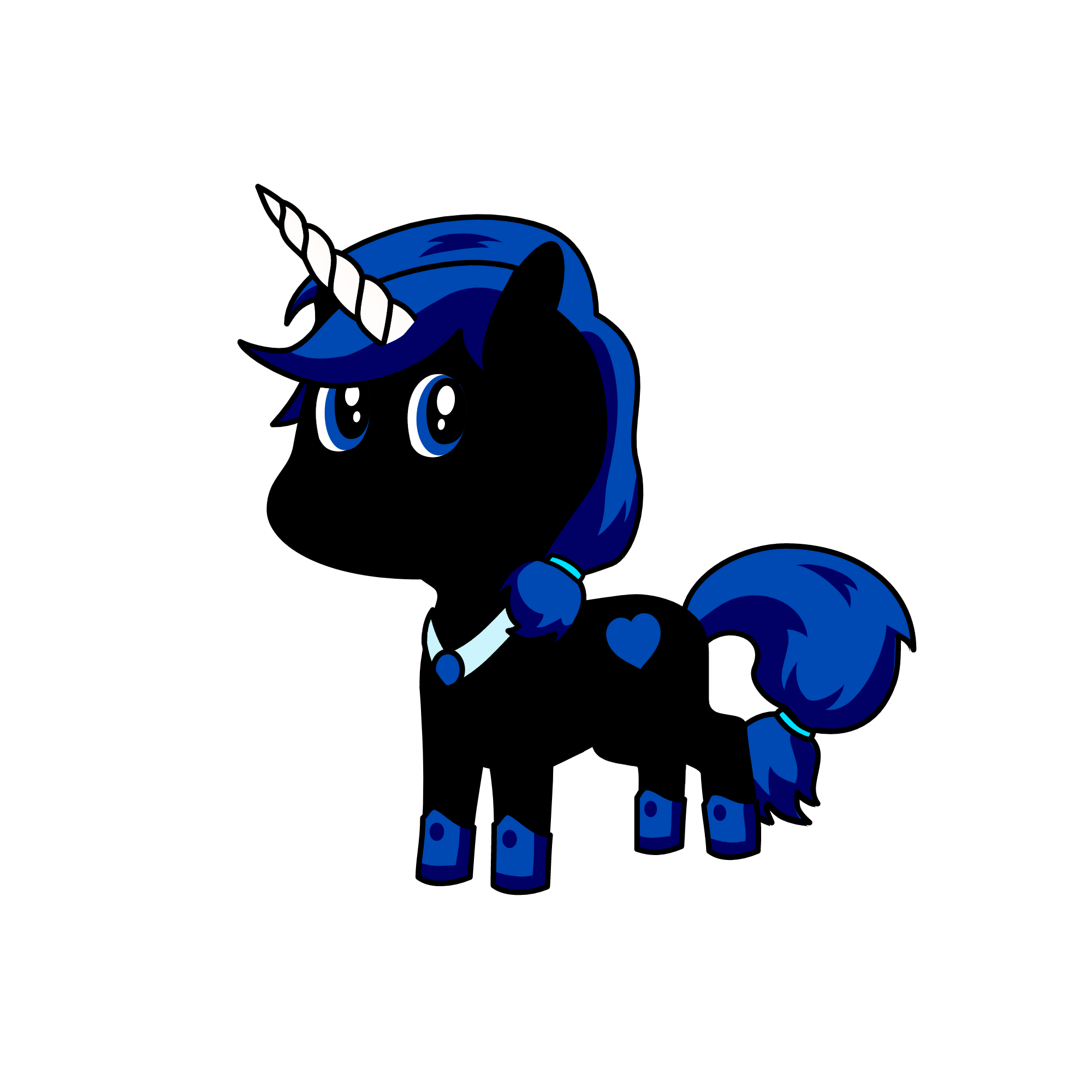 Moonlight, the unicorn