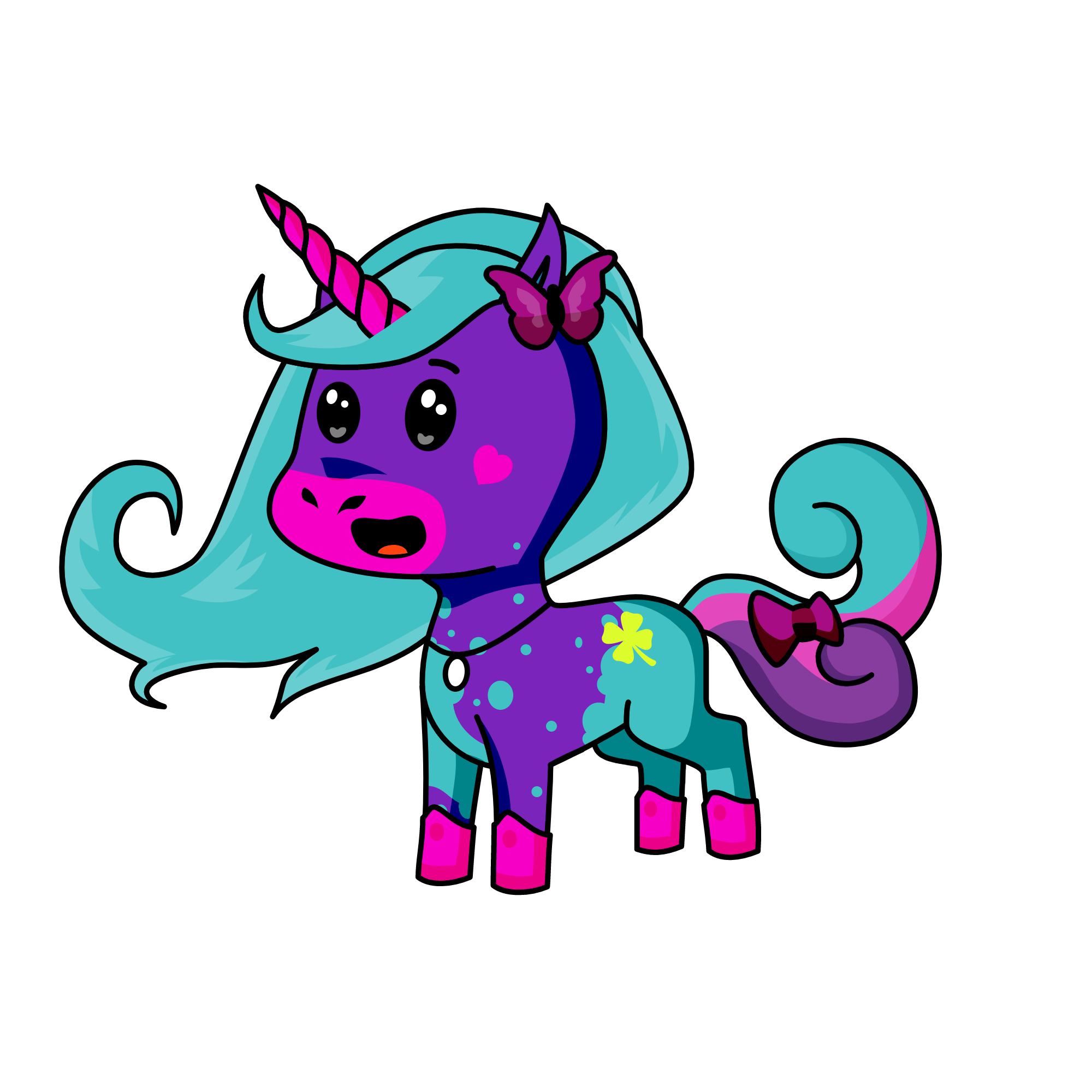 Sassy pants, the unicorn