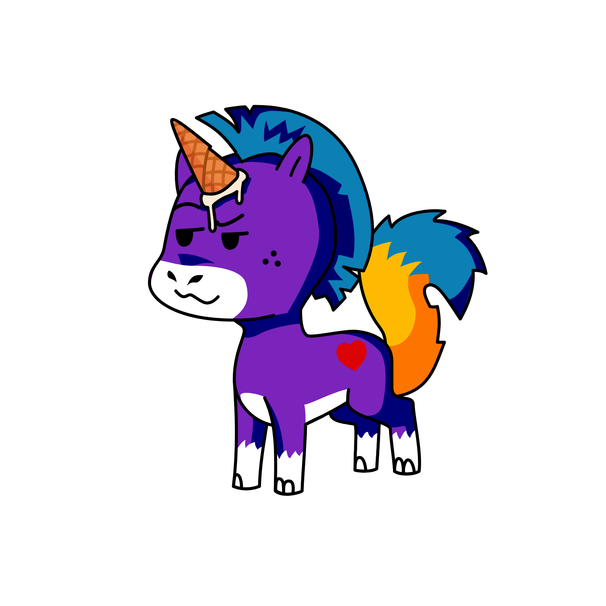 punk [sorry it isn't another random], the unicorn