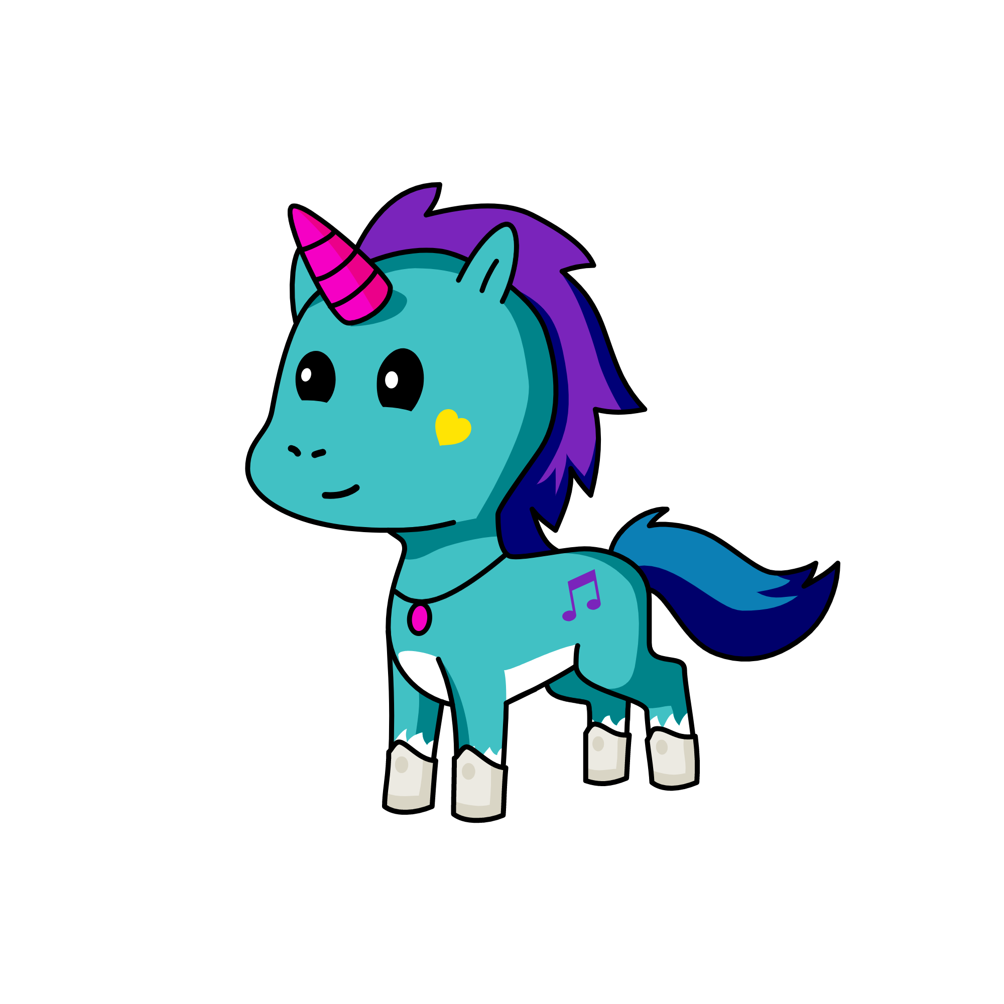 Snow, the unicorn