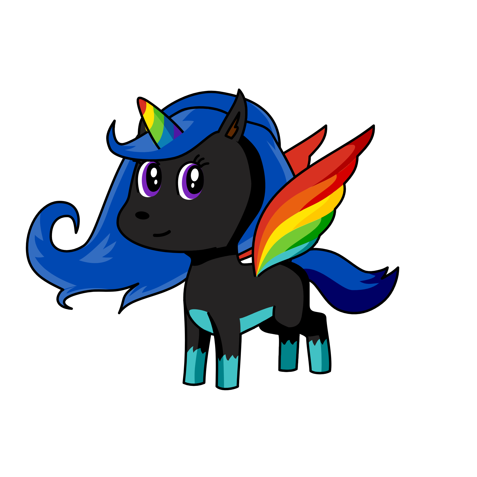 Midnight Shimmer, the unicorn
