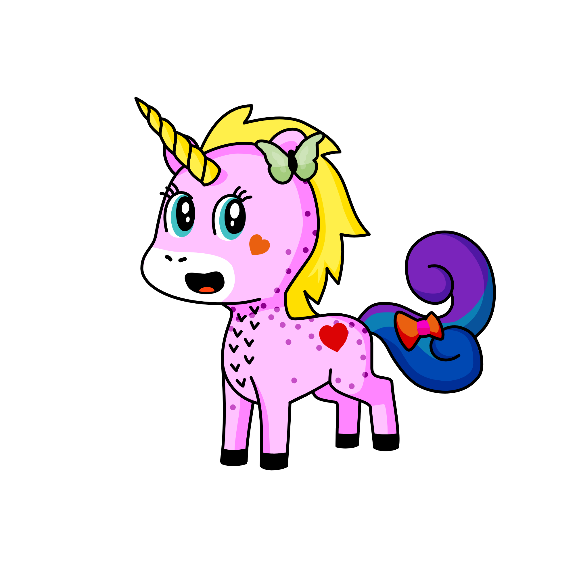 Snowycorn, the unicorn