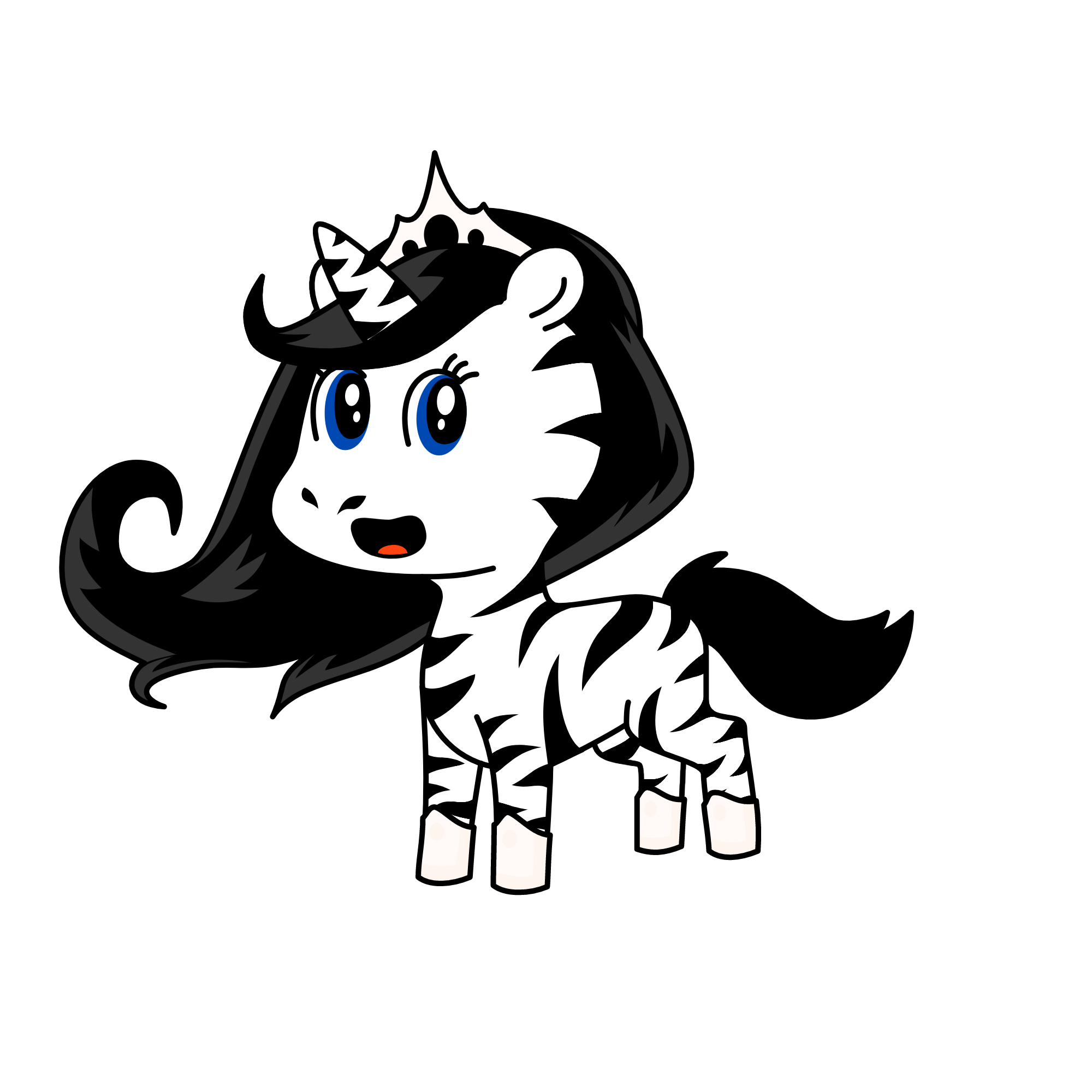 prinsesses zebe, the unicorn
