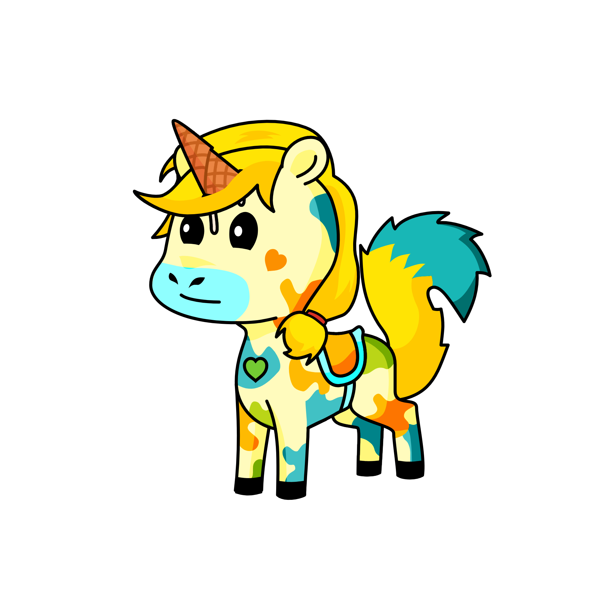 AS cute, the unicorn