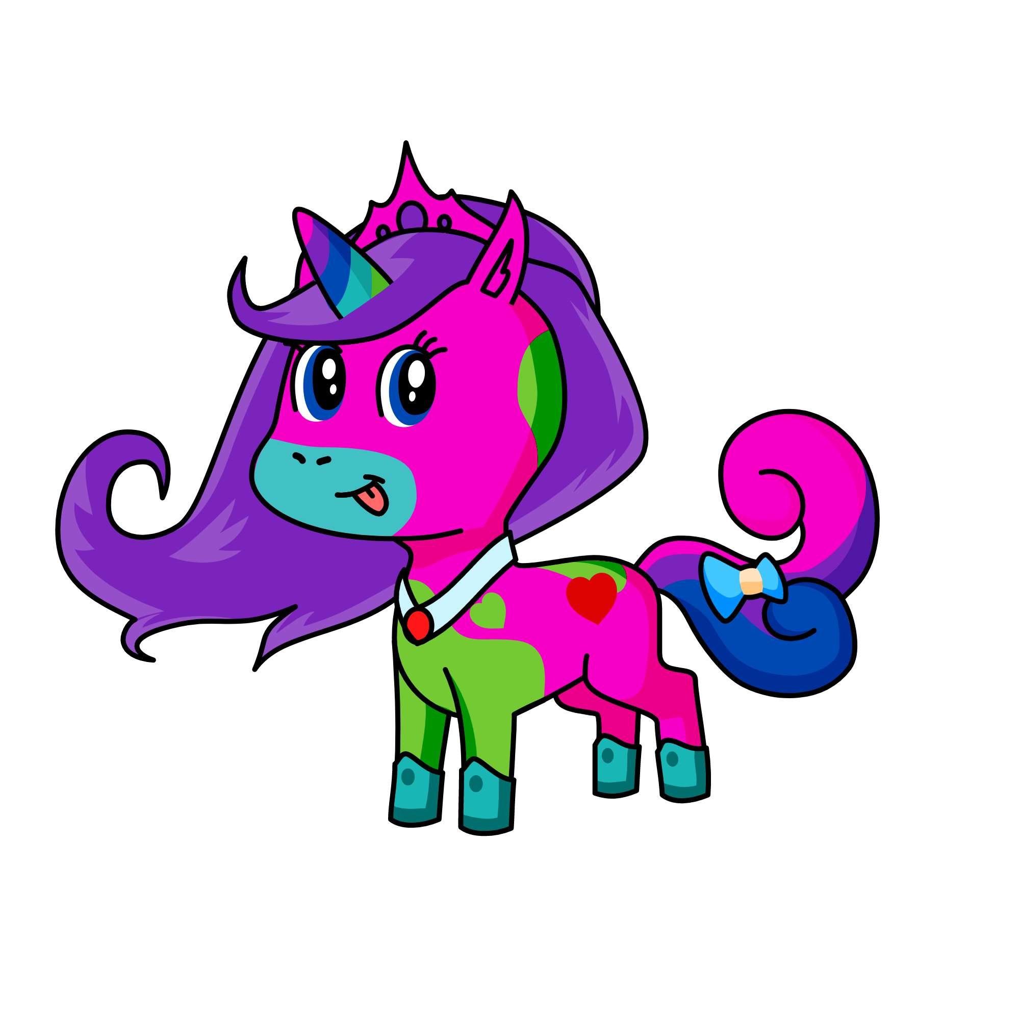 forest queen, the unicorn