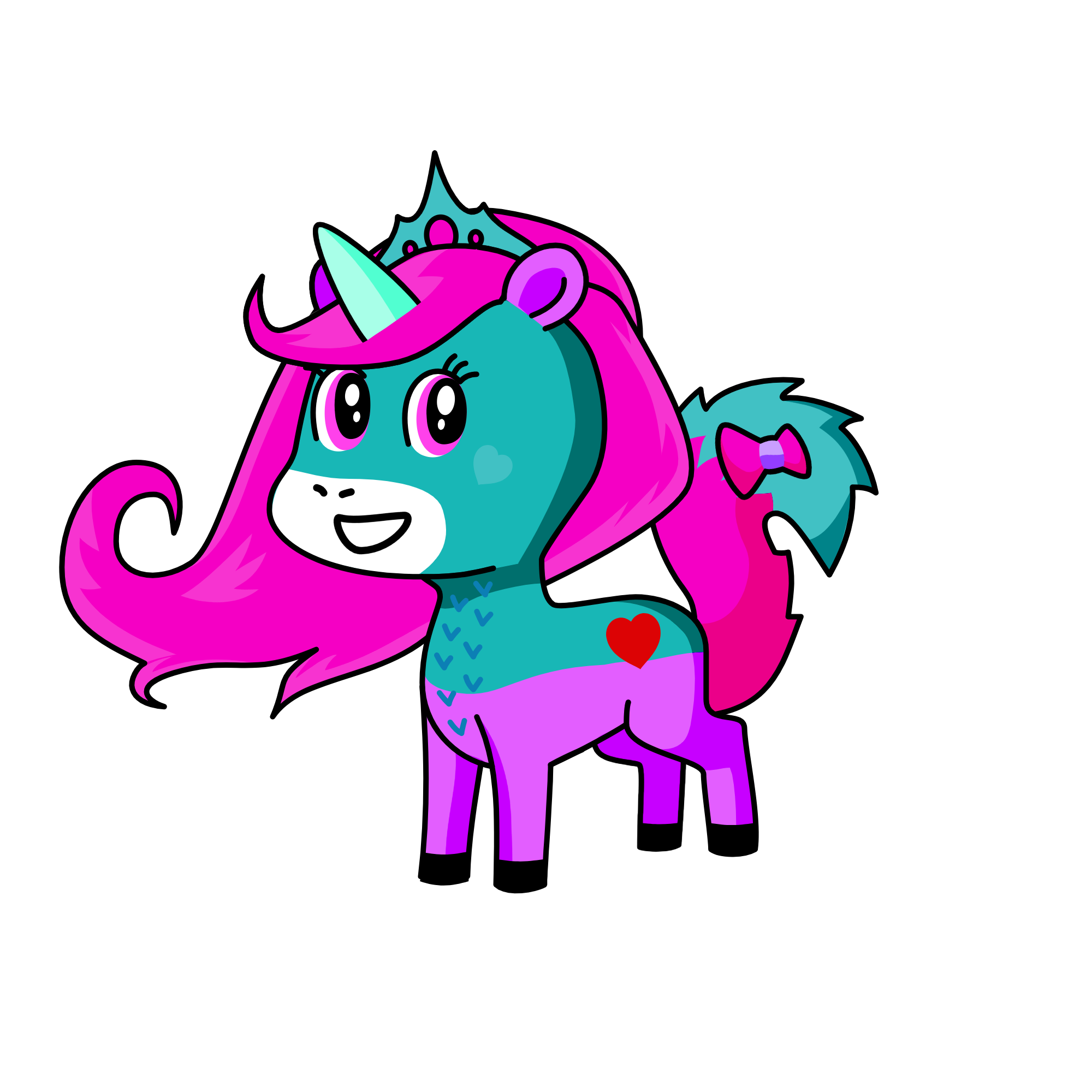 cotten candy queen, the unicorn