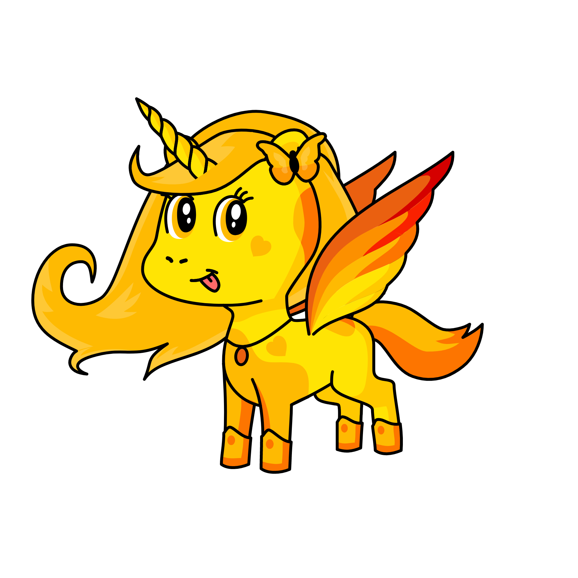 Gold, the unicorn