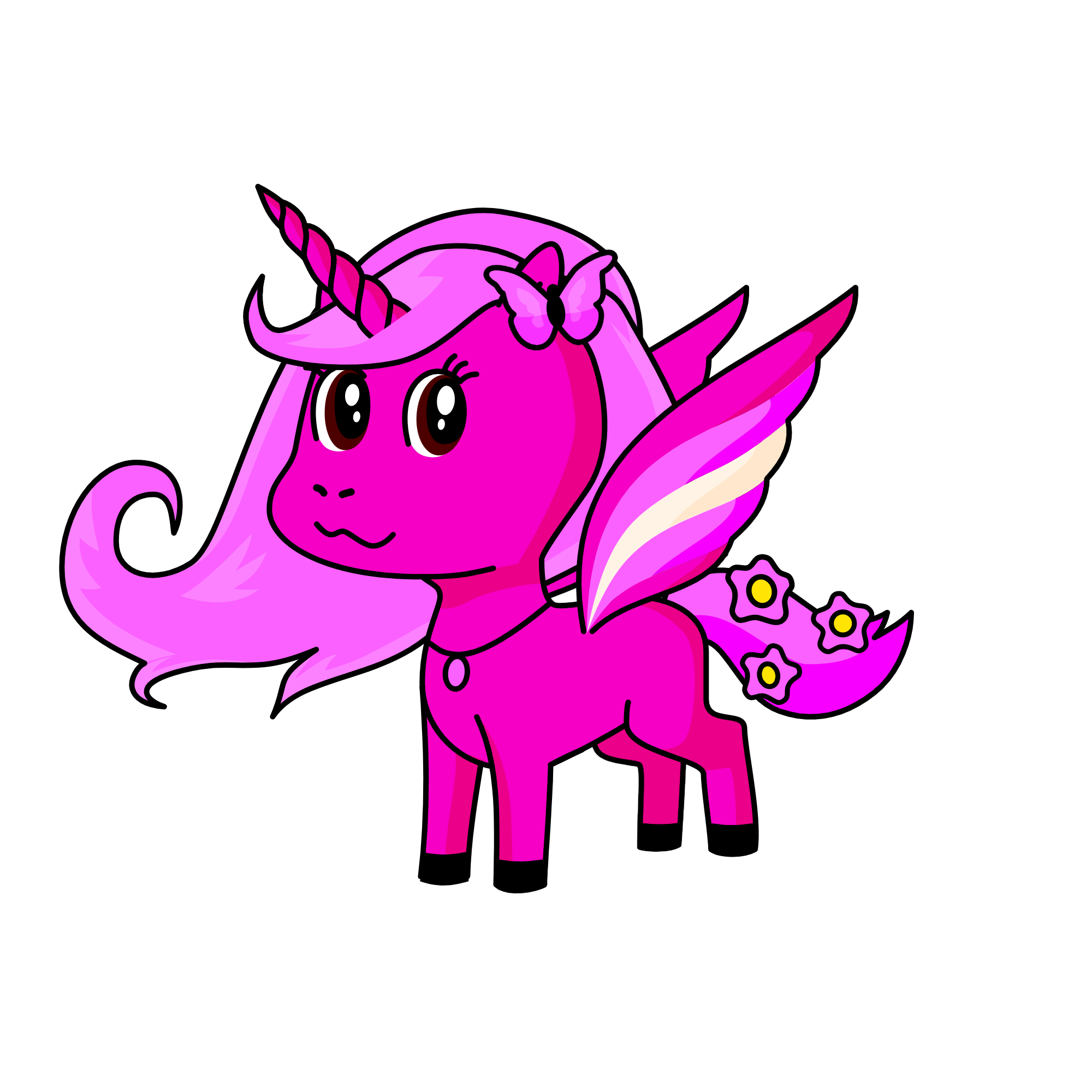 Rainbow, the unicorn