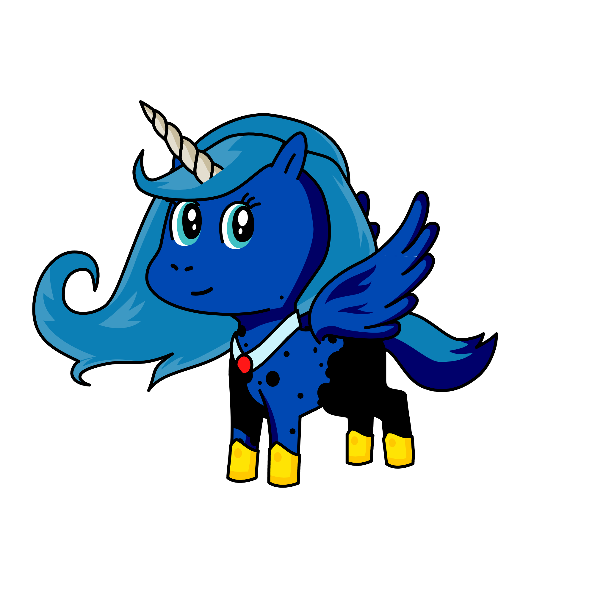 Princess Luna, the unicorn