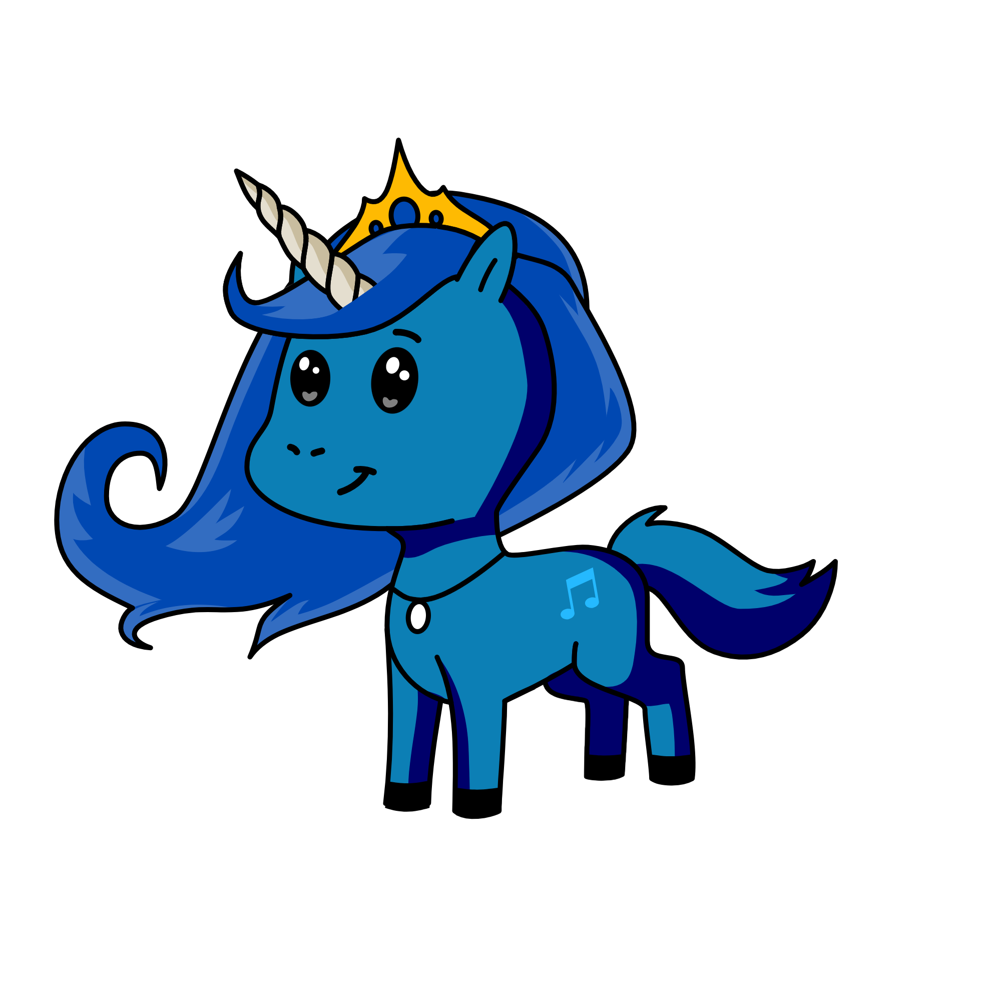 snowy, the unicorn