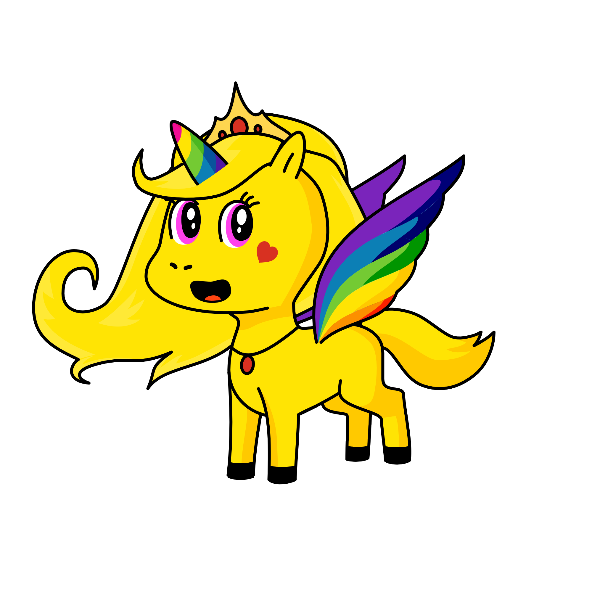 chicky chicky, the unicorn