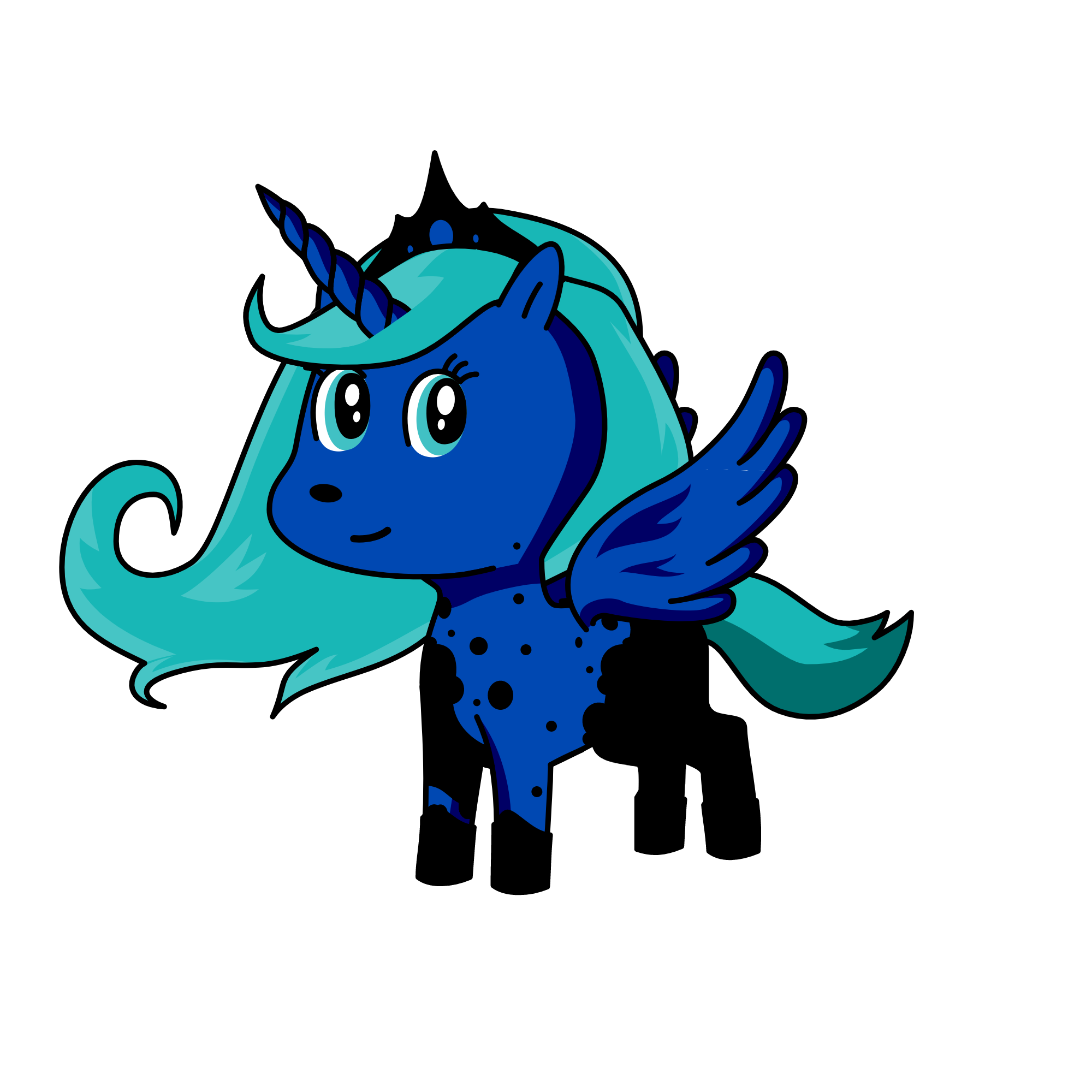 Princess luna, the unicorn