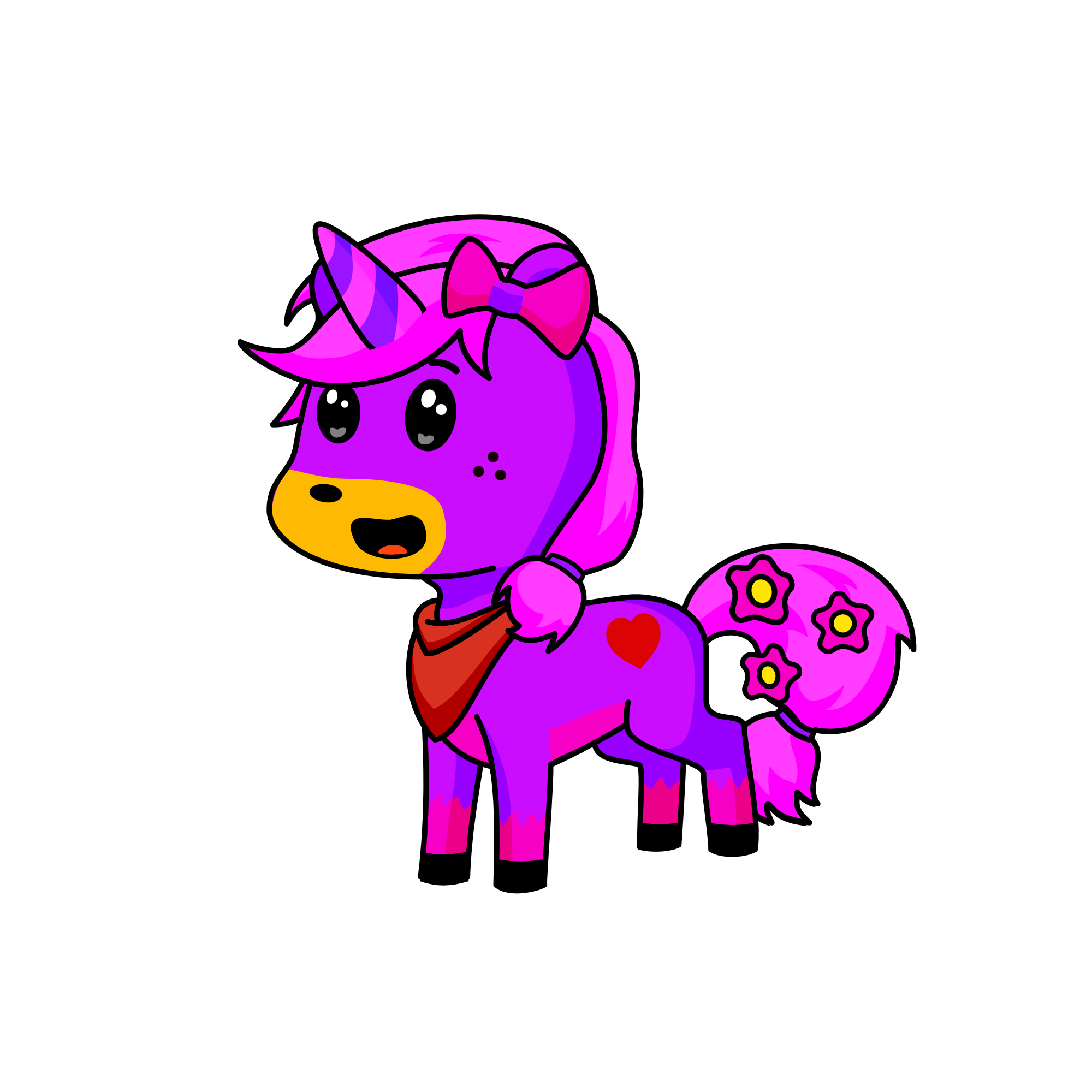 Happy, the unicorn