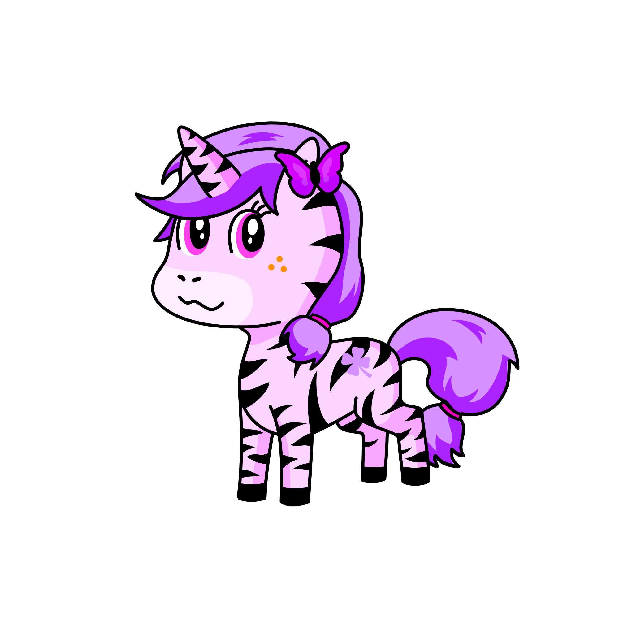 pinki unizebra, the unicorn