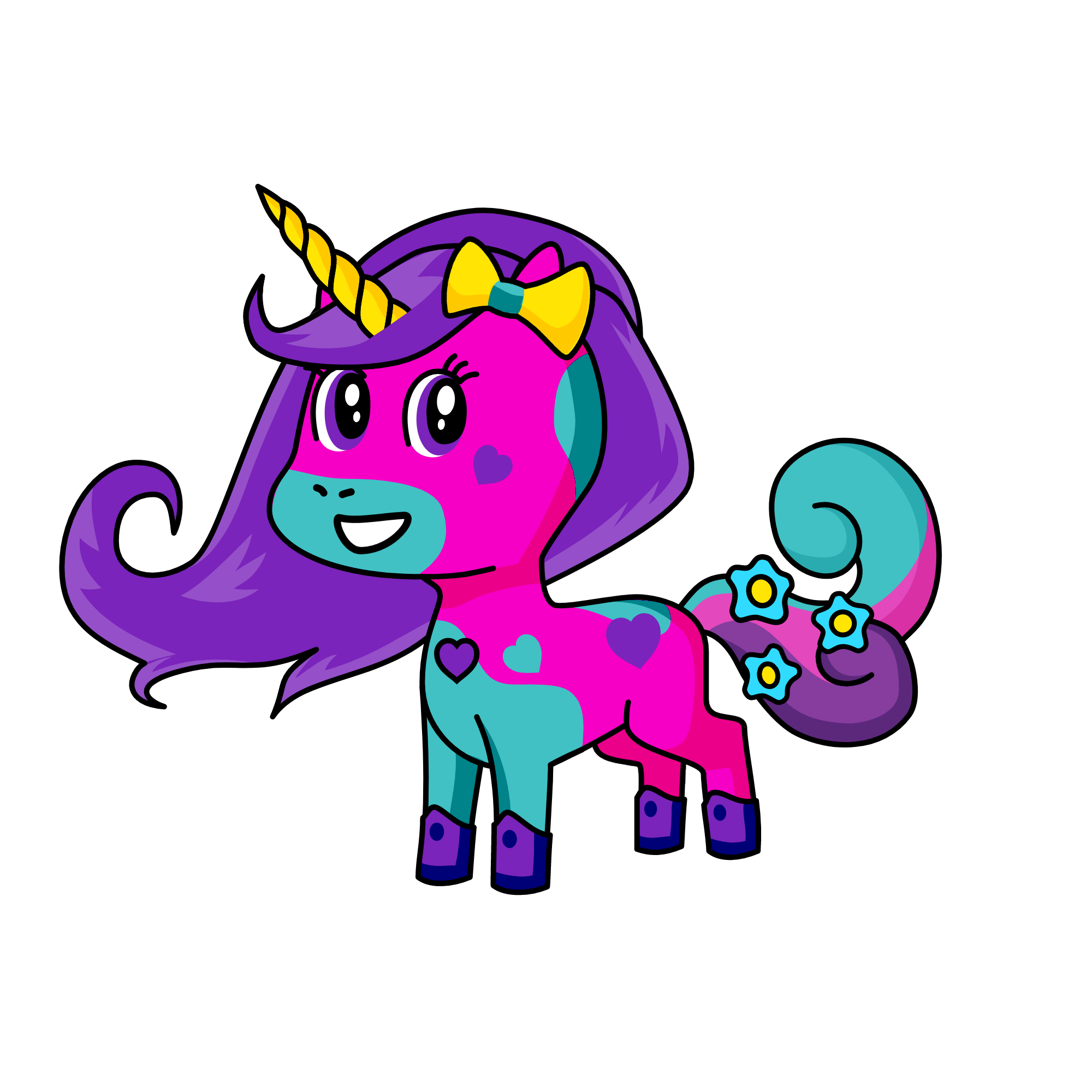 Cutey, the unicorn