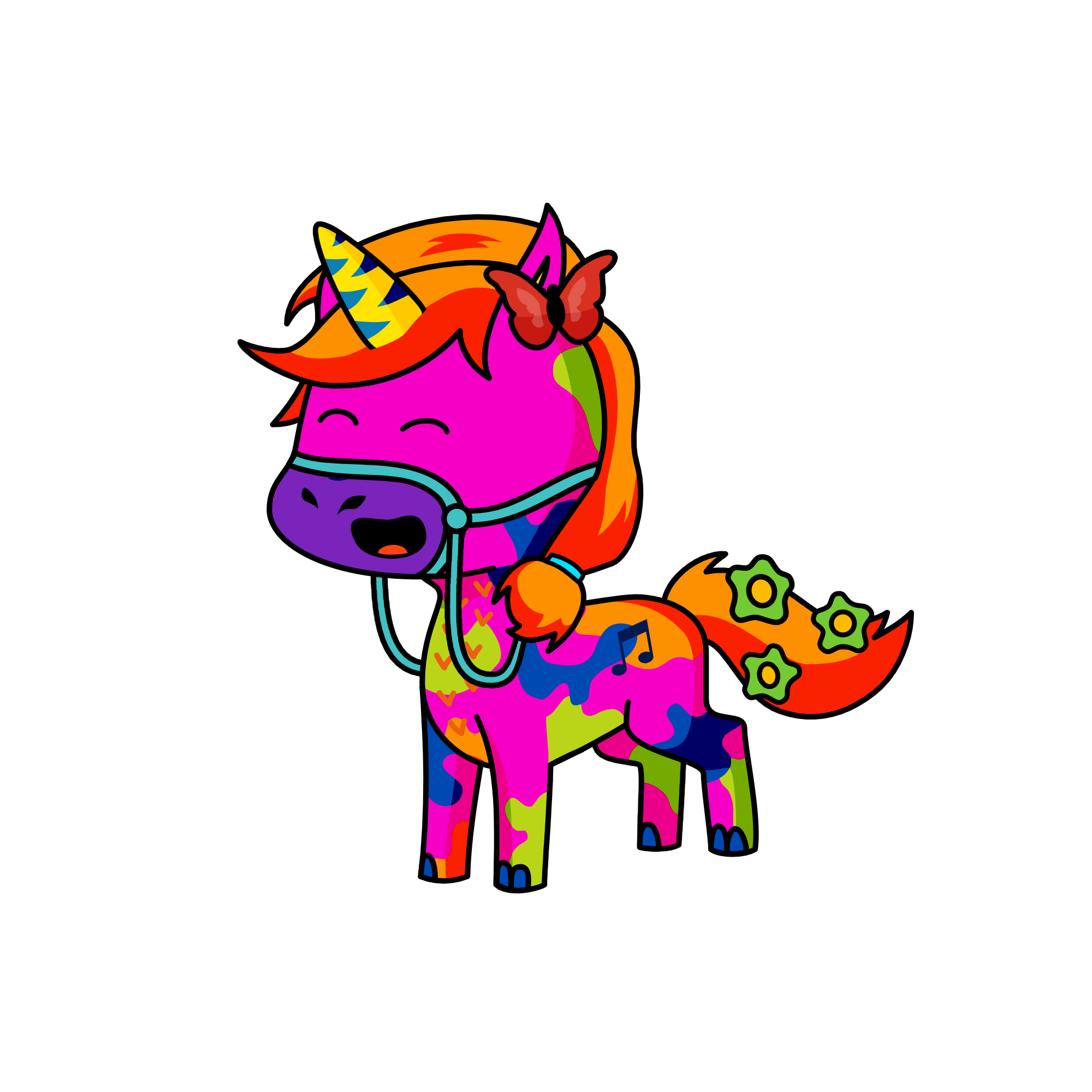 Pinkydo, the unicorn