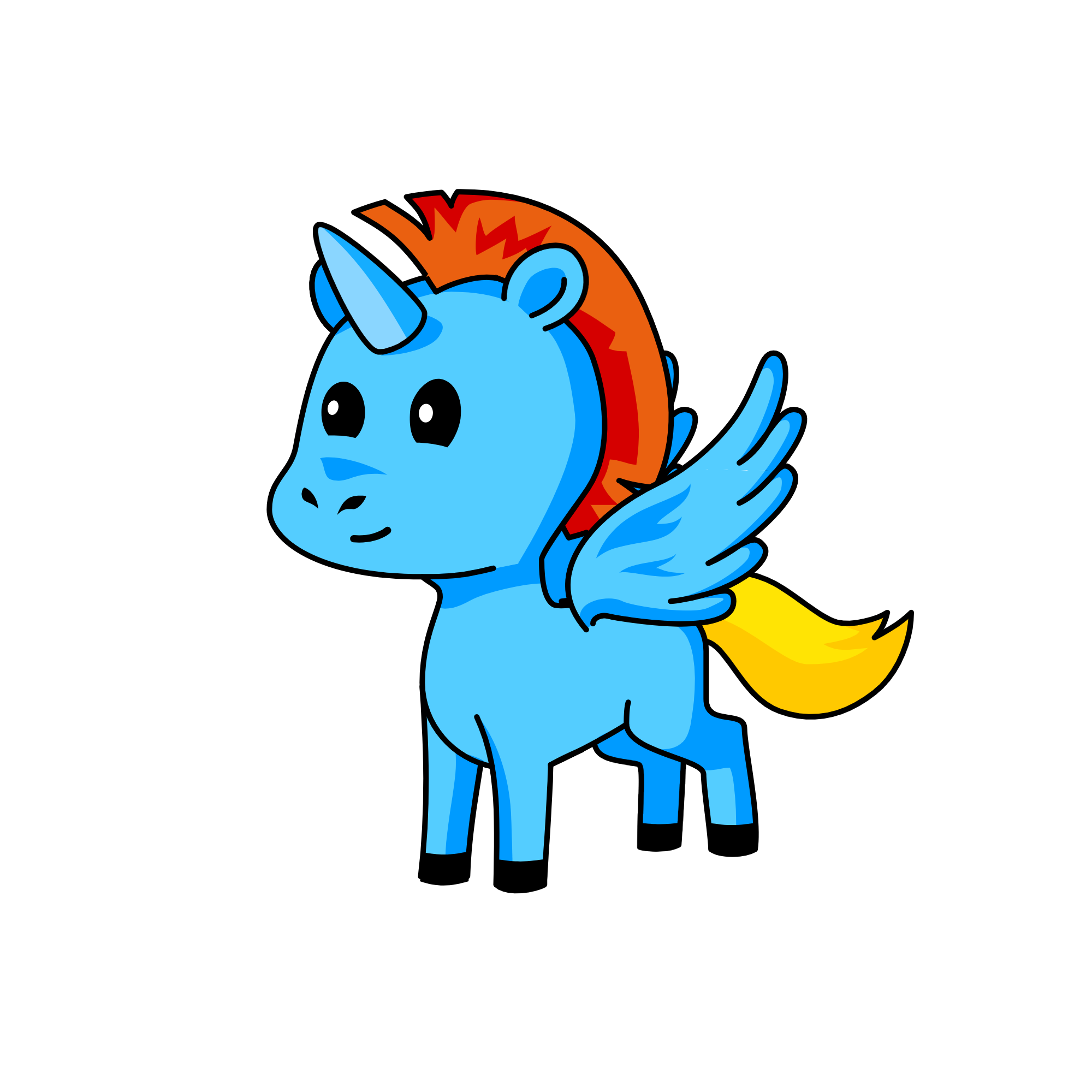 Rainbowdash, the unicorn