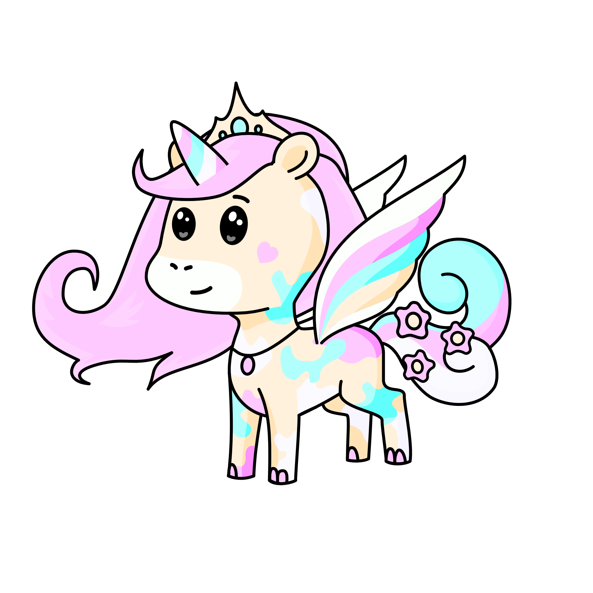 Cutey, the unicorn
