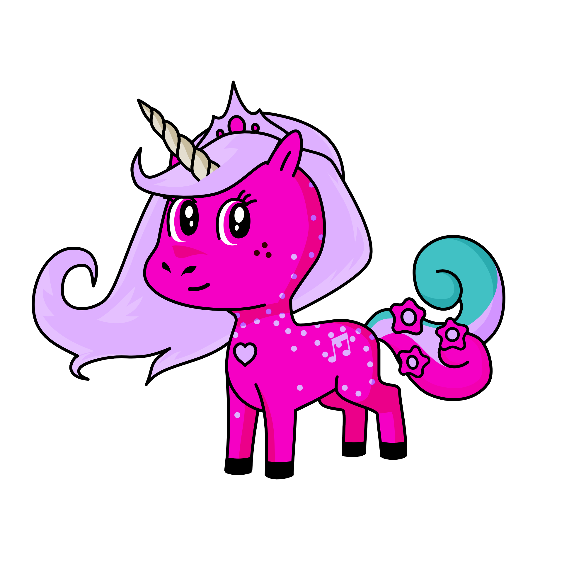 Flying Cupcake, the unicorn