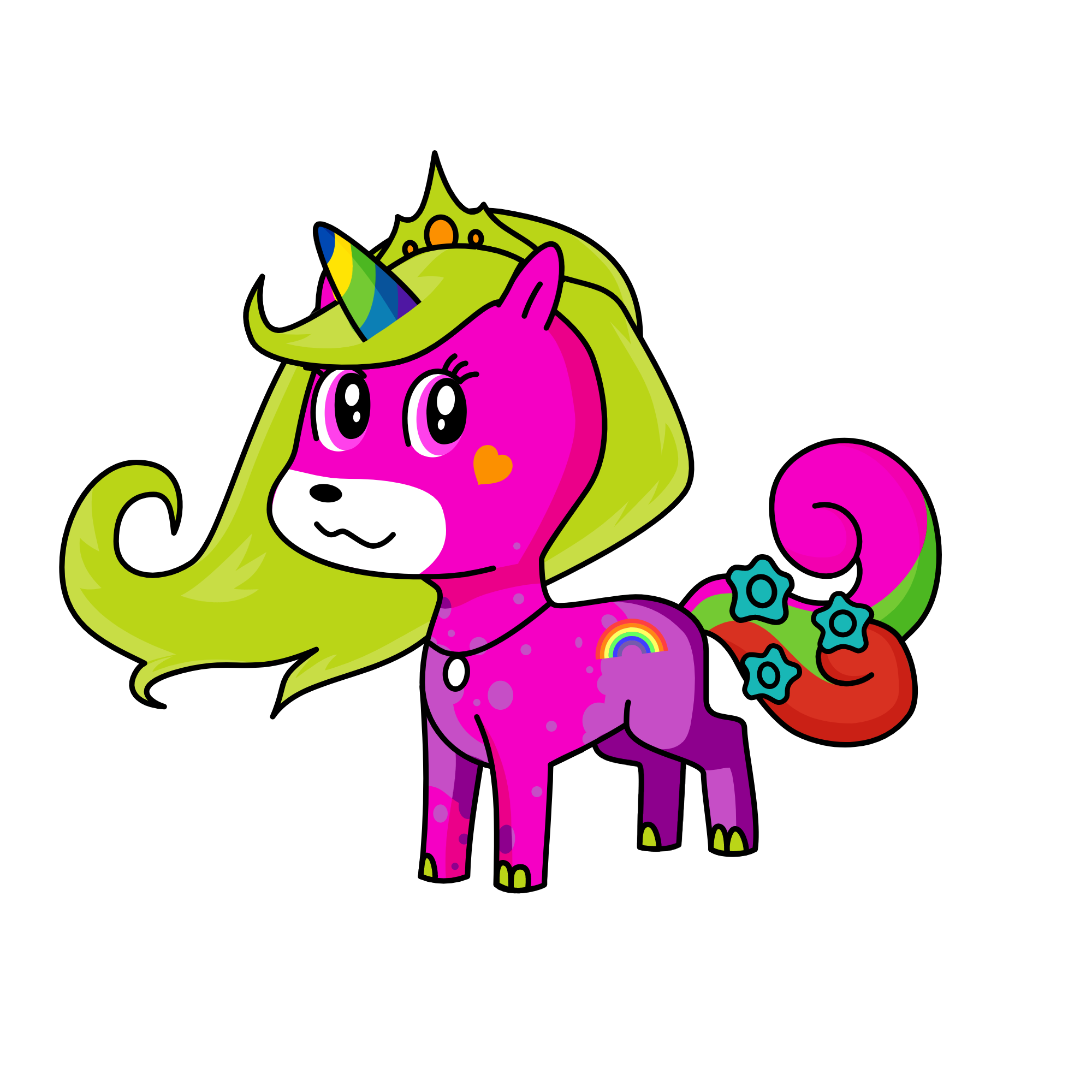 Princess Liah, the unicorn