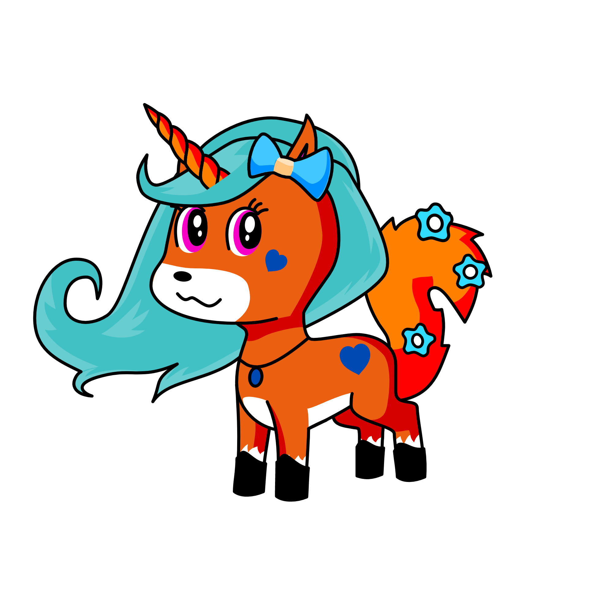 sky fnf, the unicorn