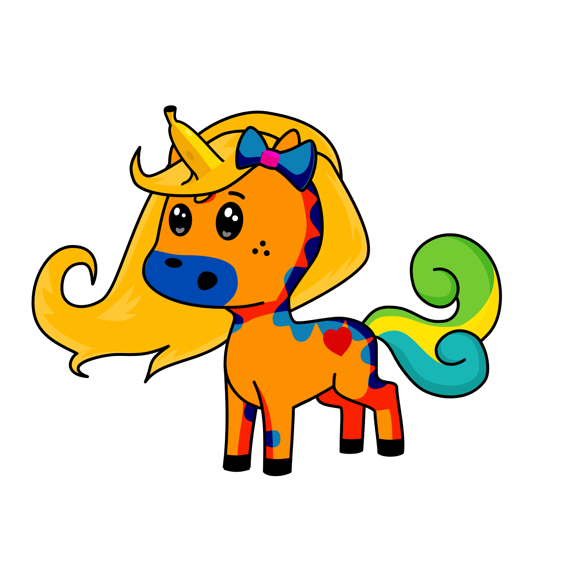 Banana peel, the unicorn