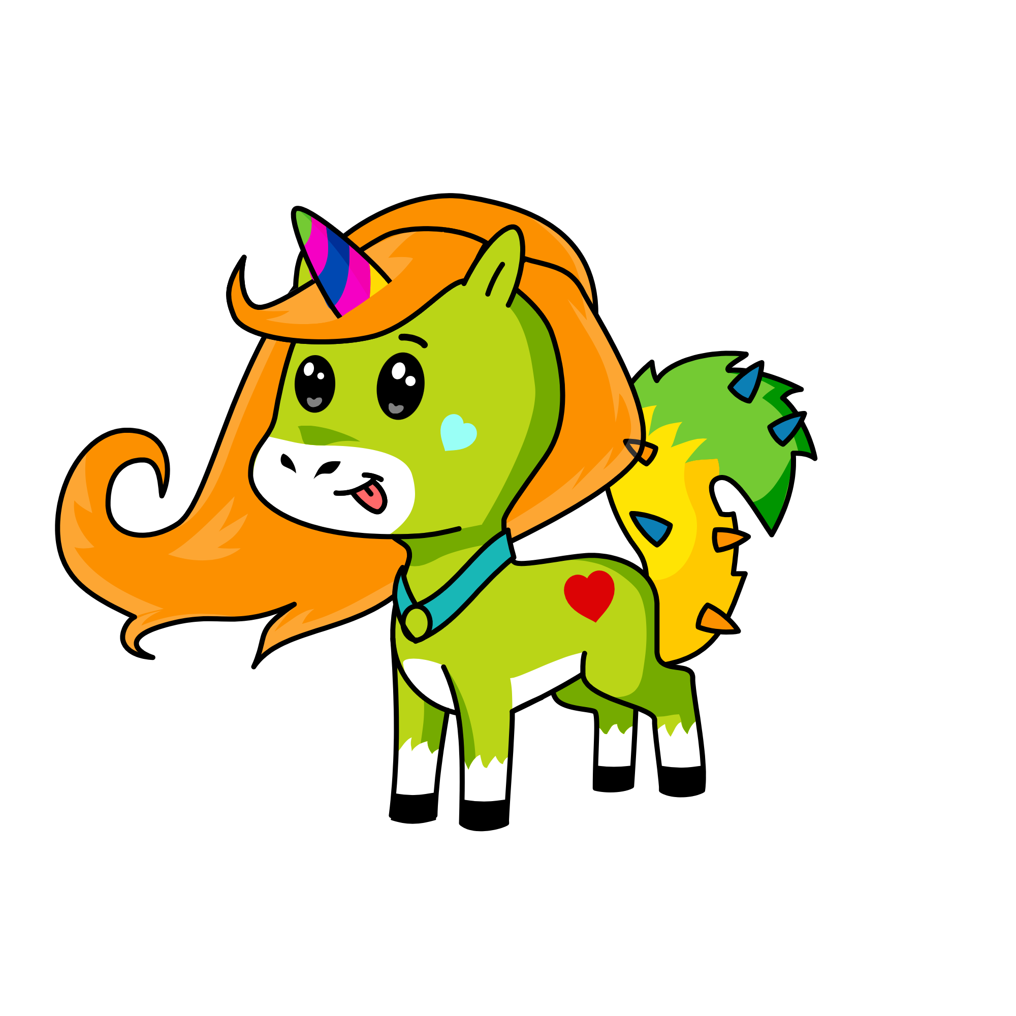 Cool, the unicorn
