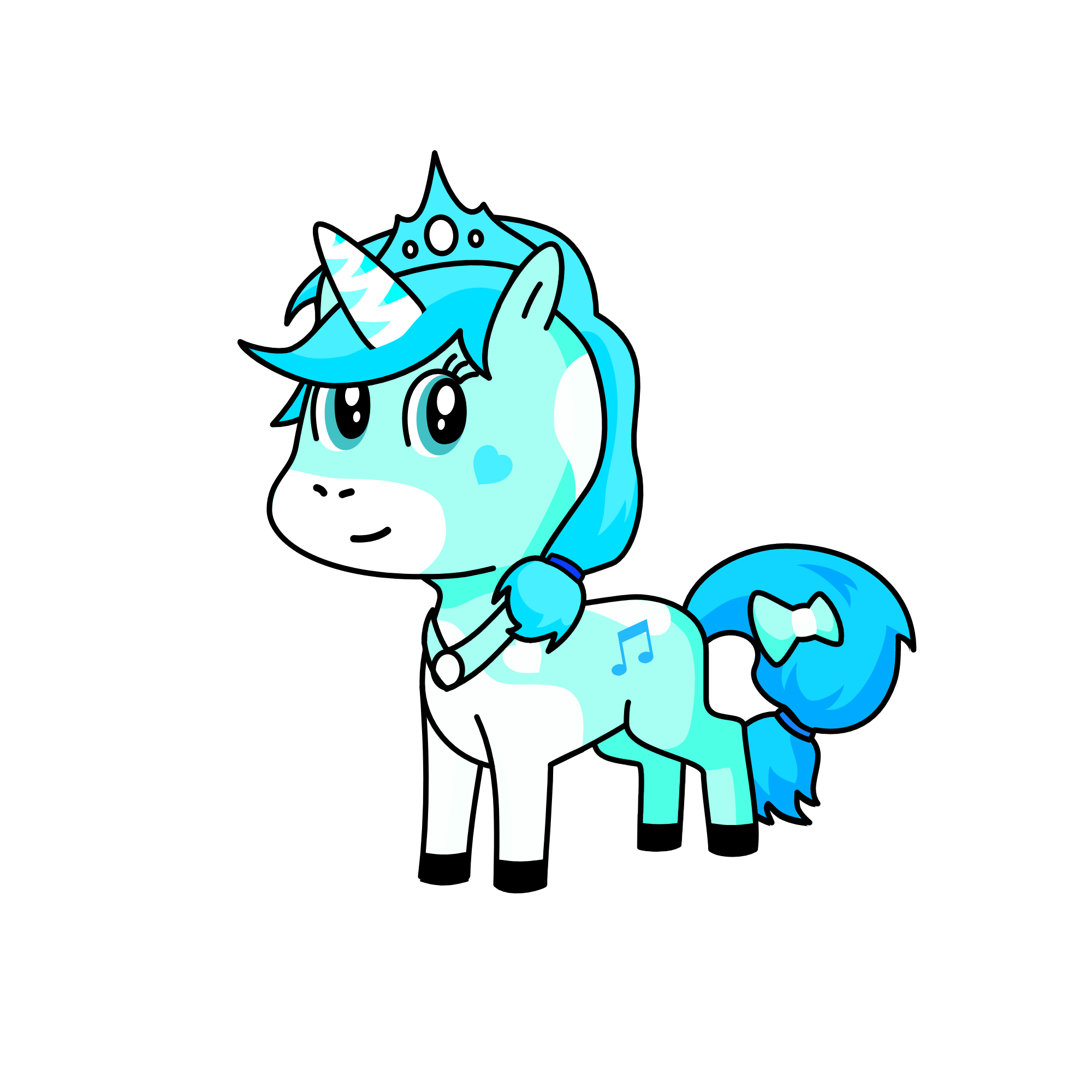 prinsess snow, the unicorn