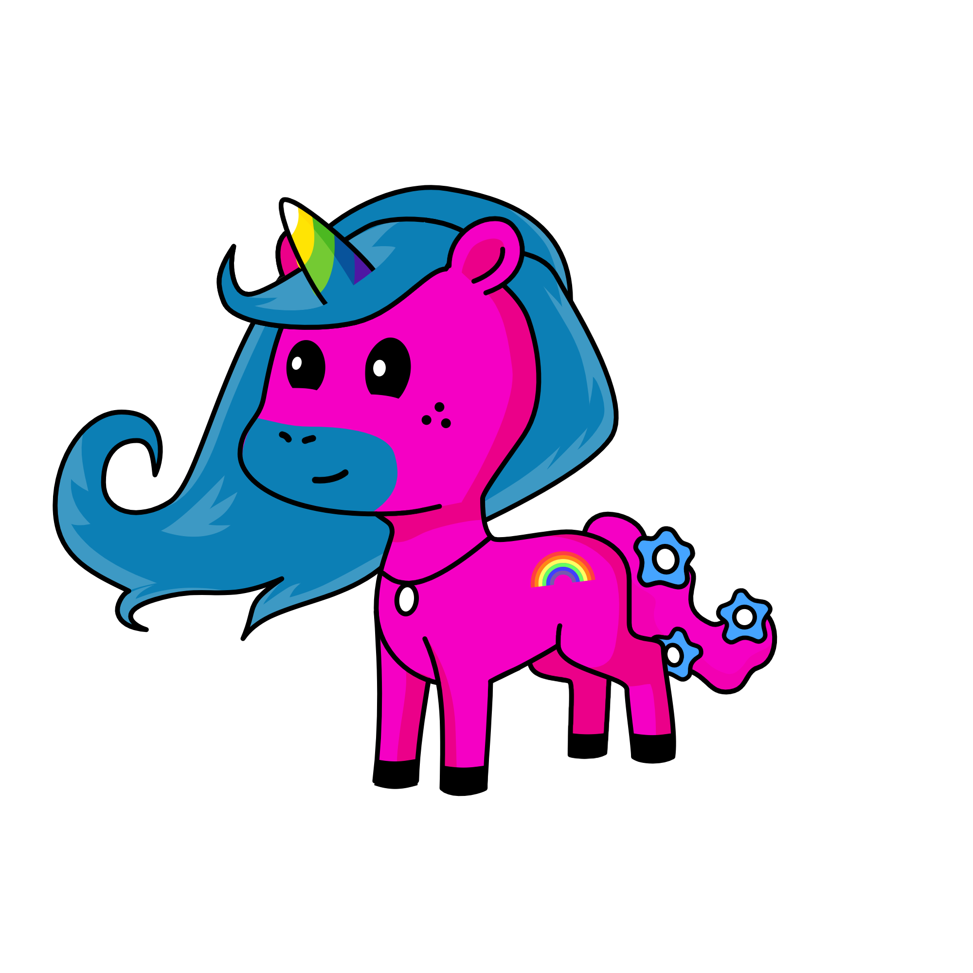 Violet, the unicorn