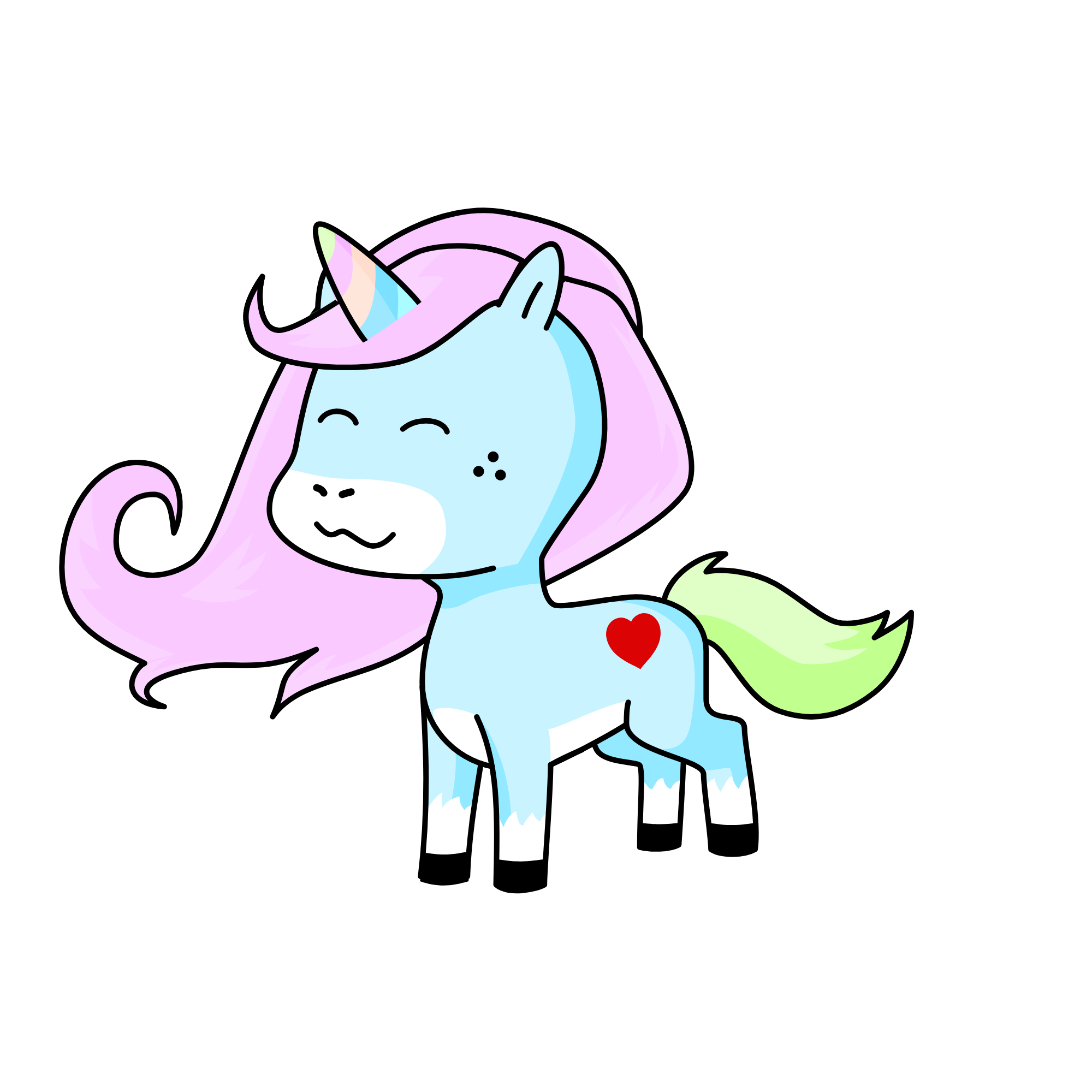 pastel, the unicorn