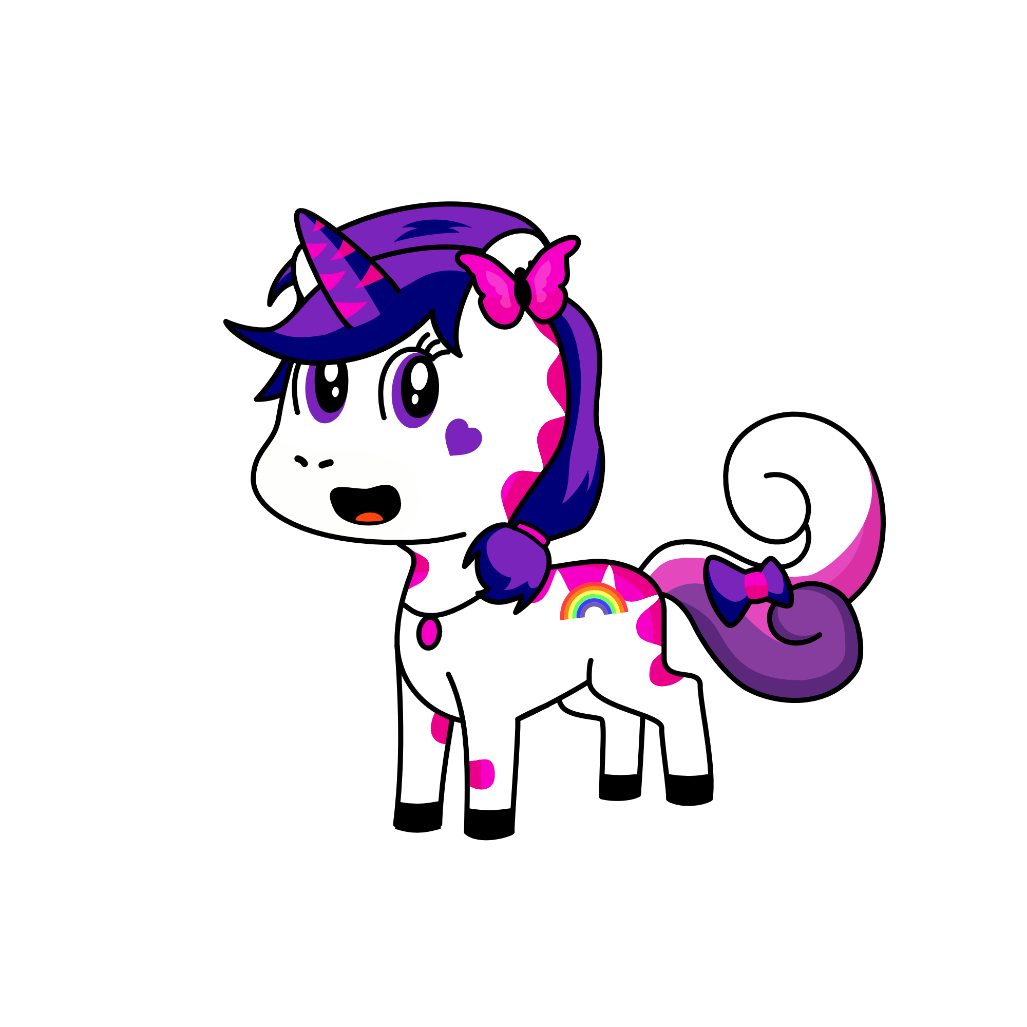 Pinky, the unicorn