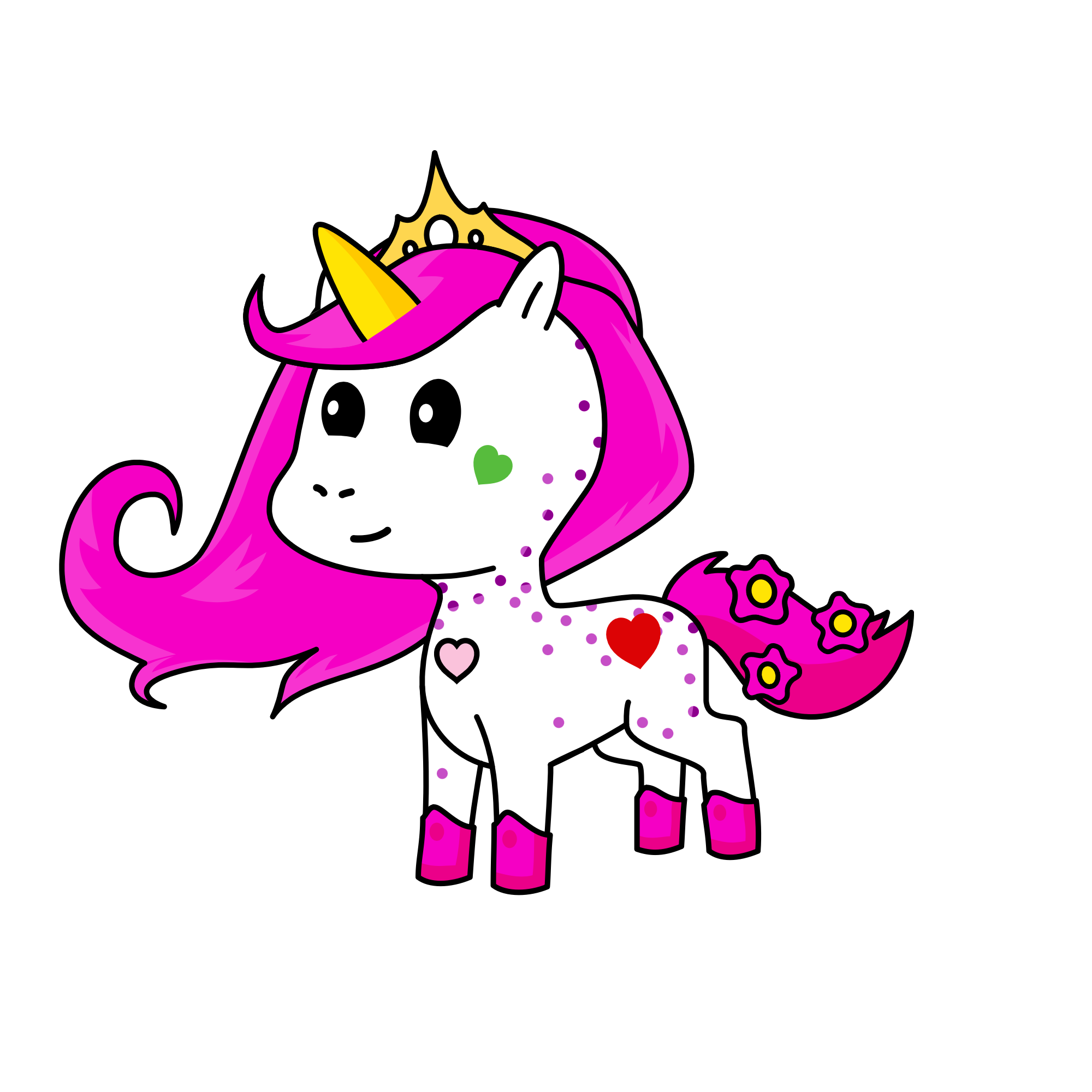 Cloudy, the unicorn