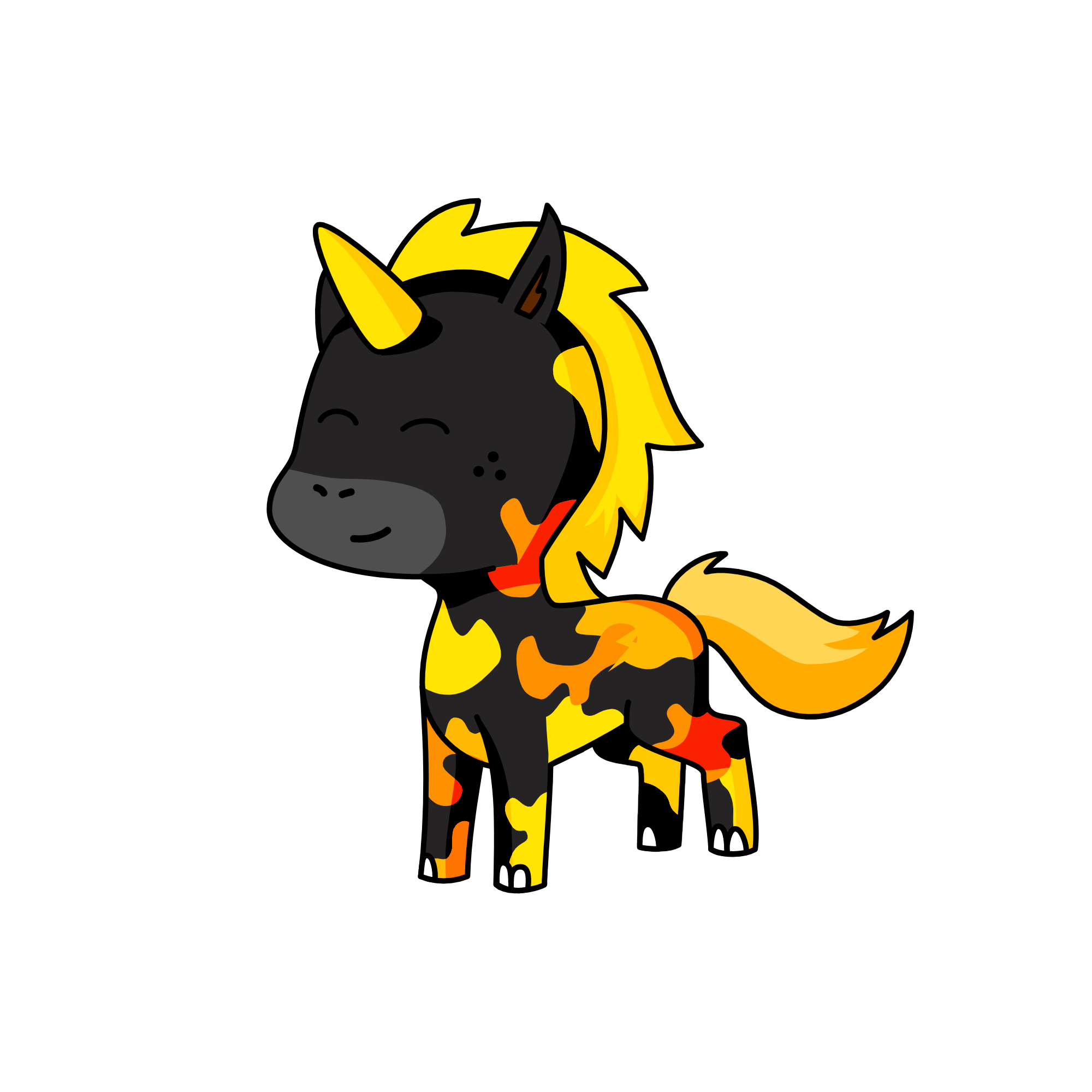 Fire, the unicorn