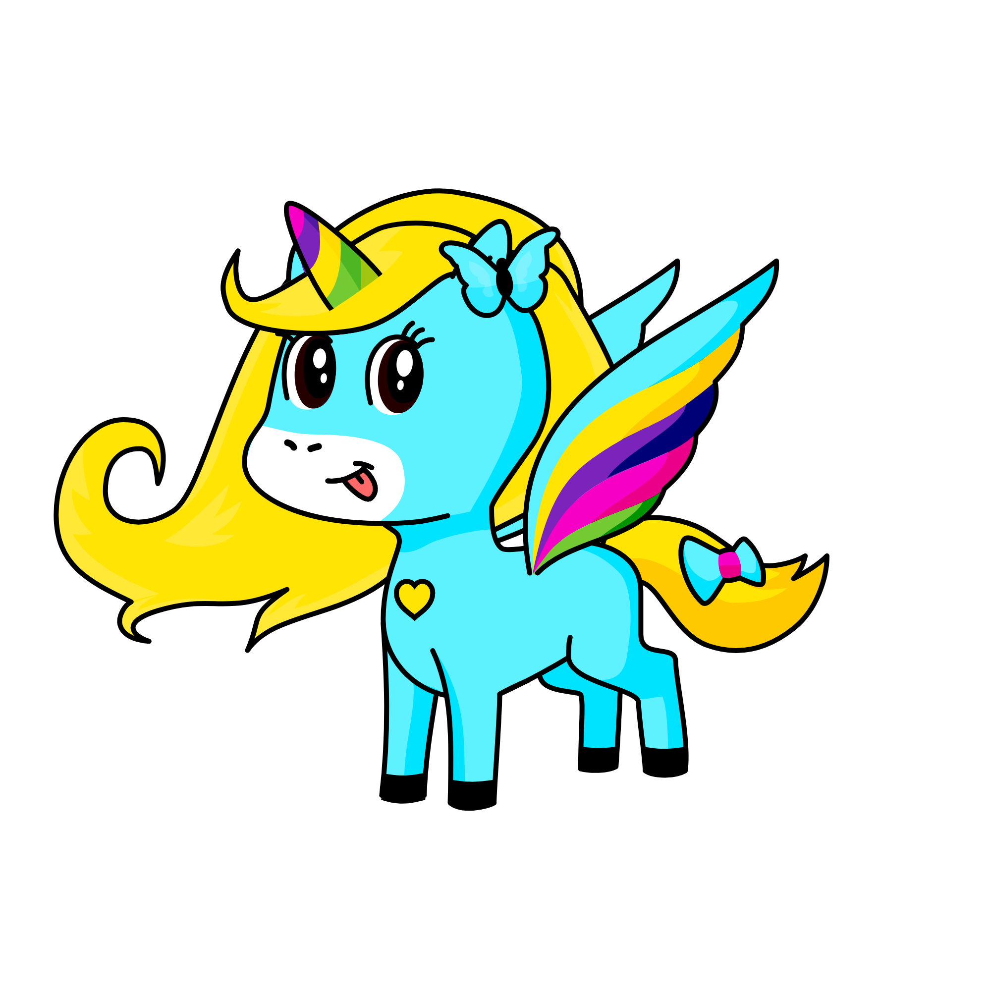 RAİNBOWS, the unicorn