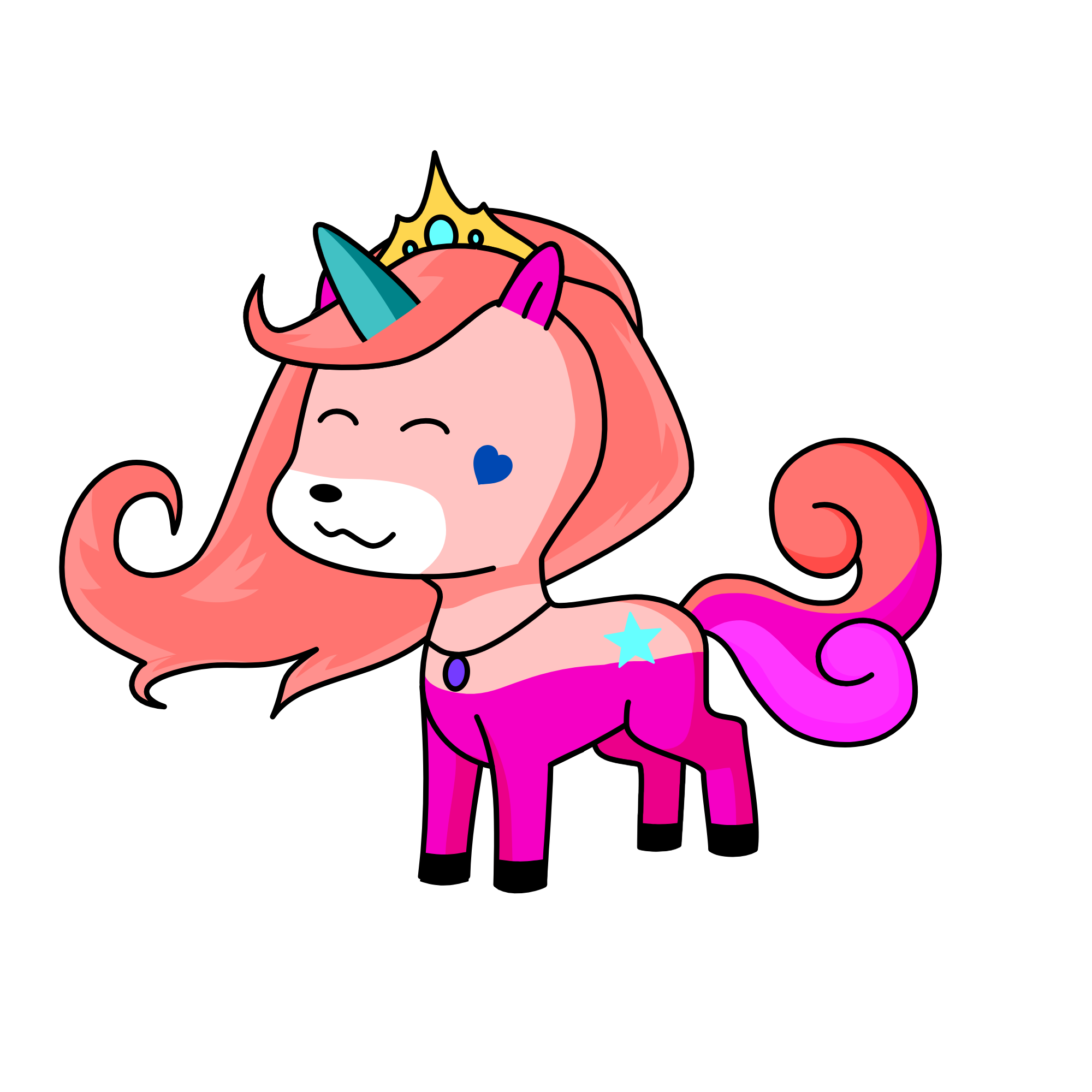 Princess Lusina, the unicorn