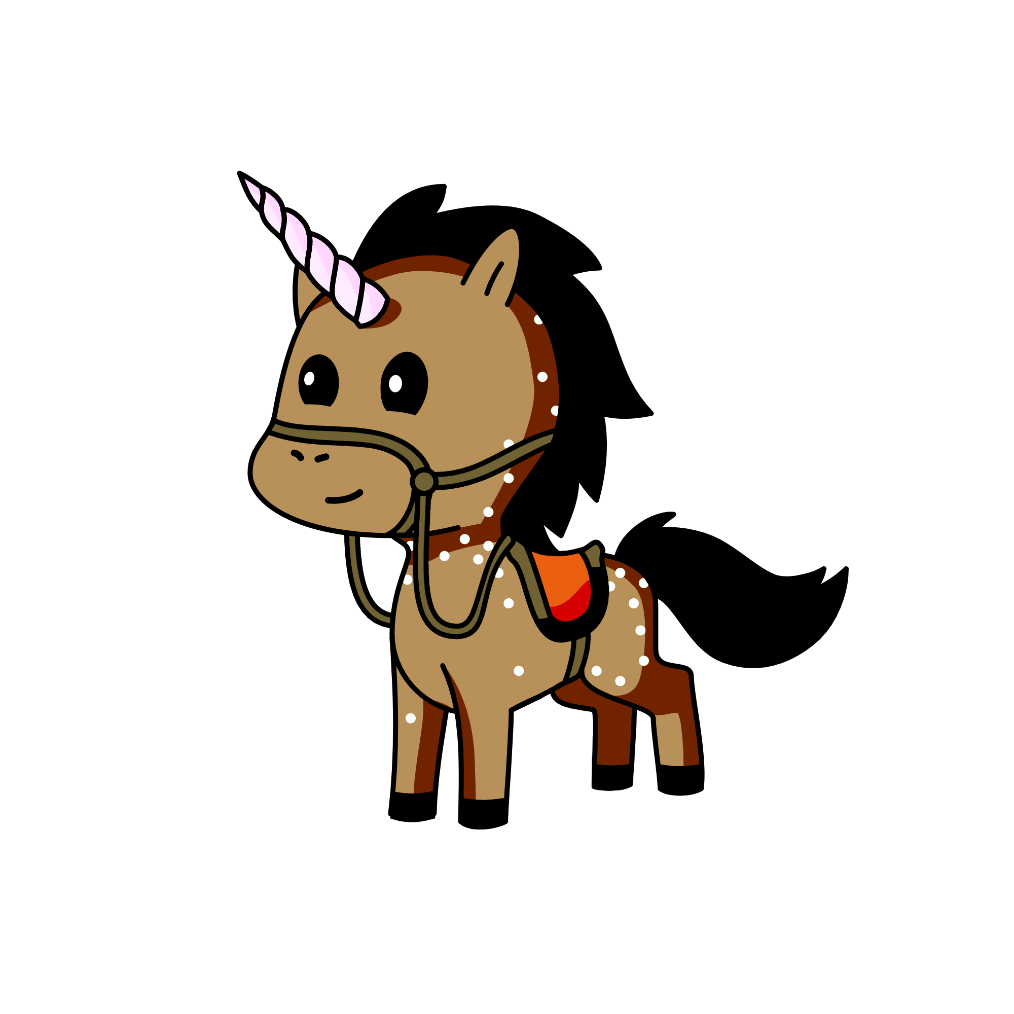 Real unicorn (also known as a horse), the unicorn