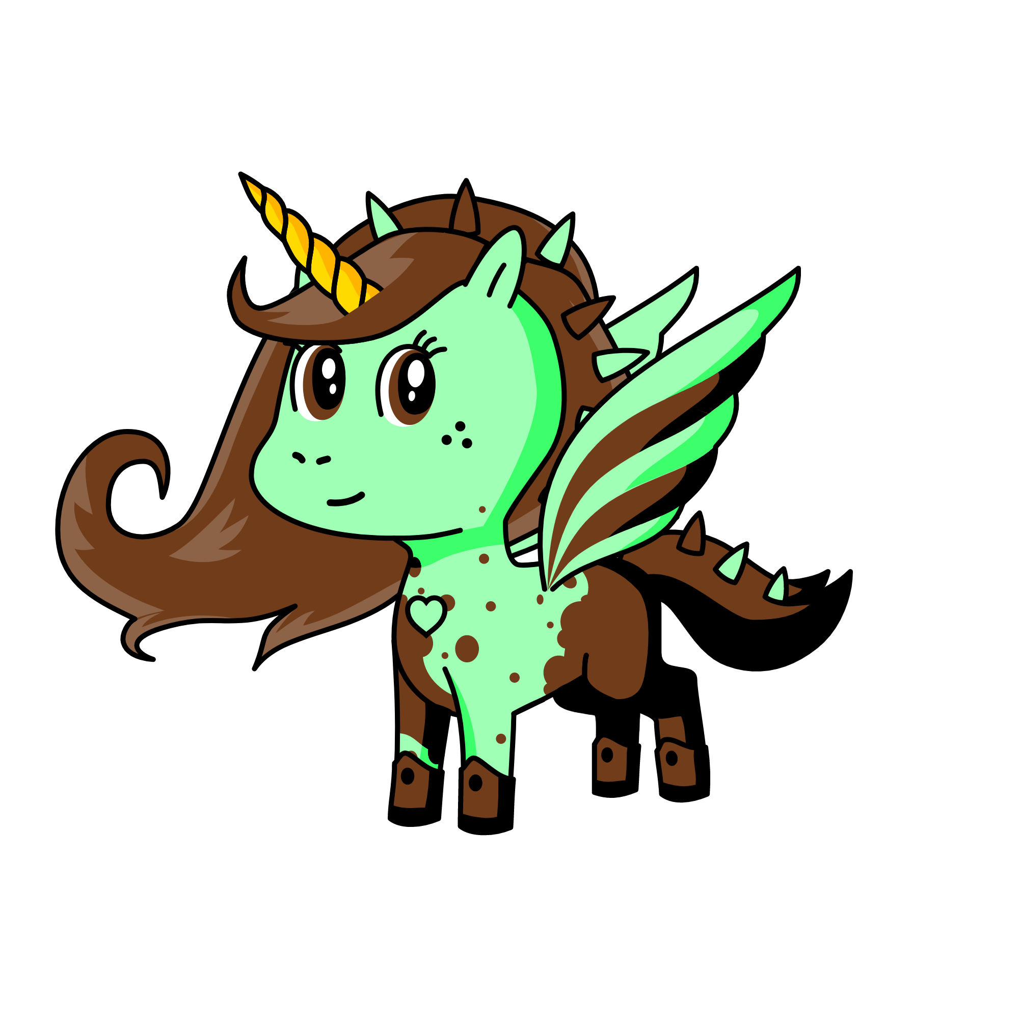 Minty, the unicorn