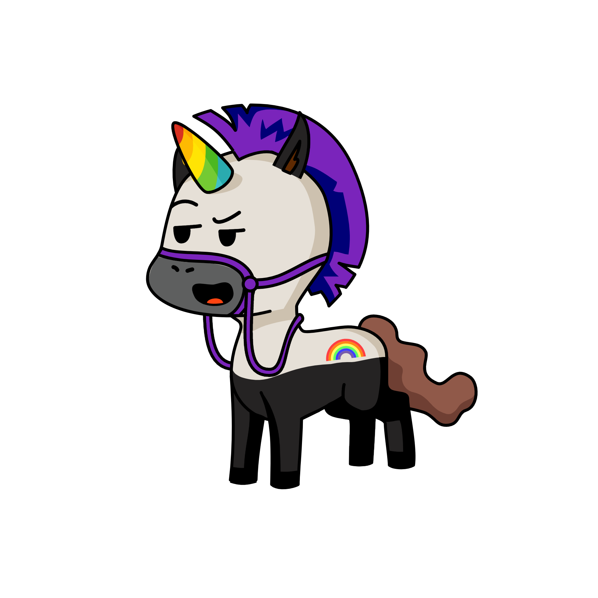 Stingers friend, the unicorn